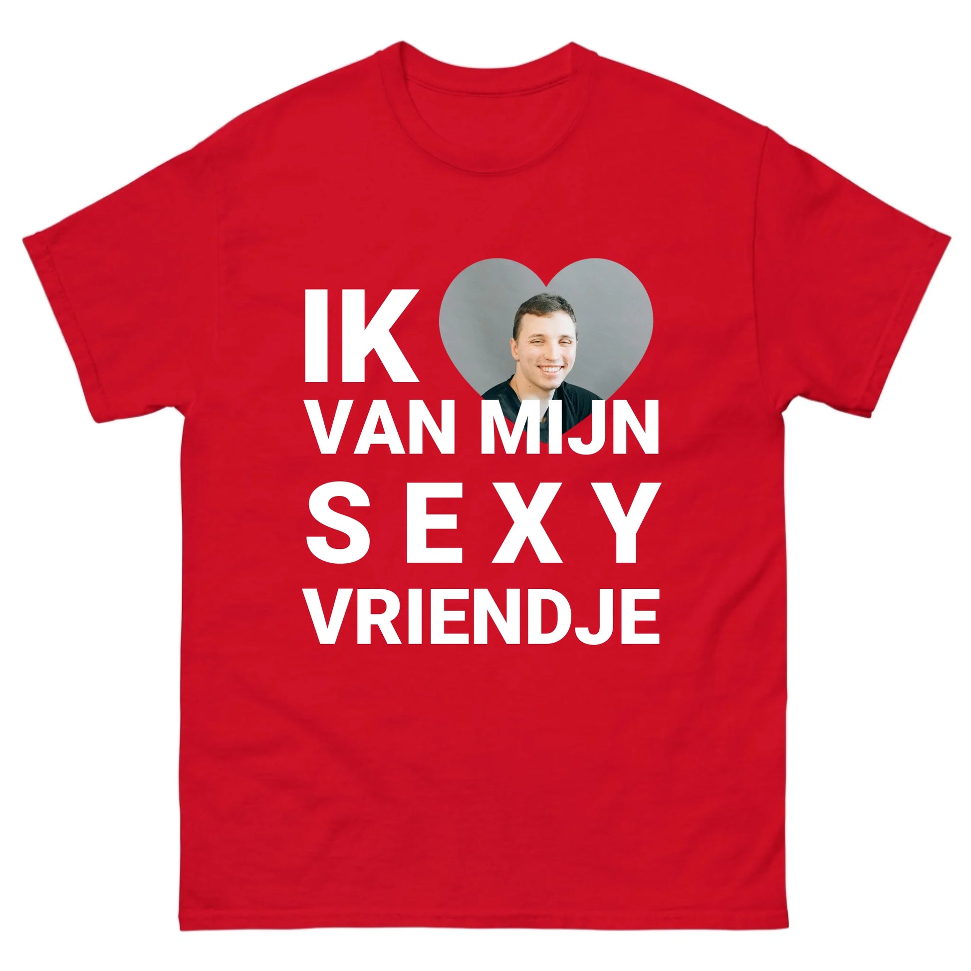Gepersonaliseerd T-shirt - Ik hou van mijn sexy vriendje - Iedereen Blij