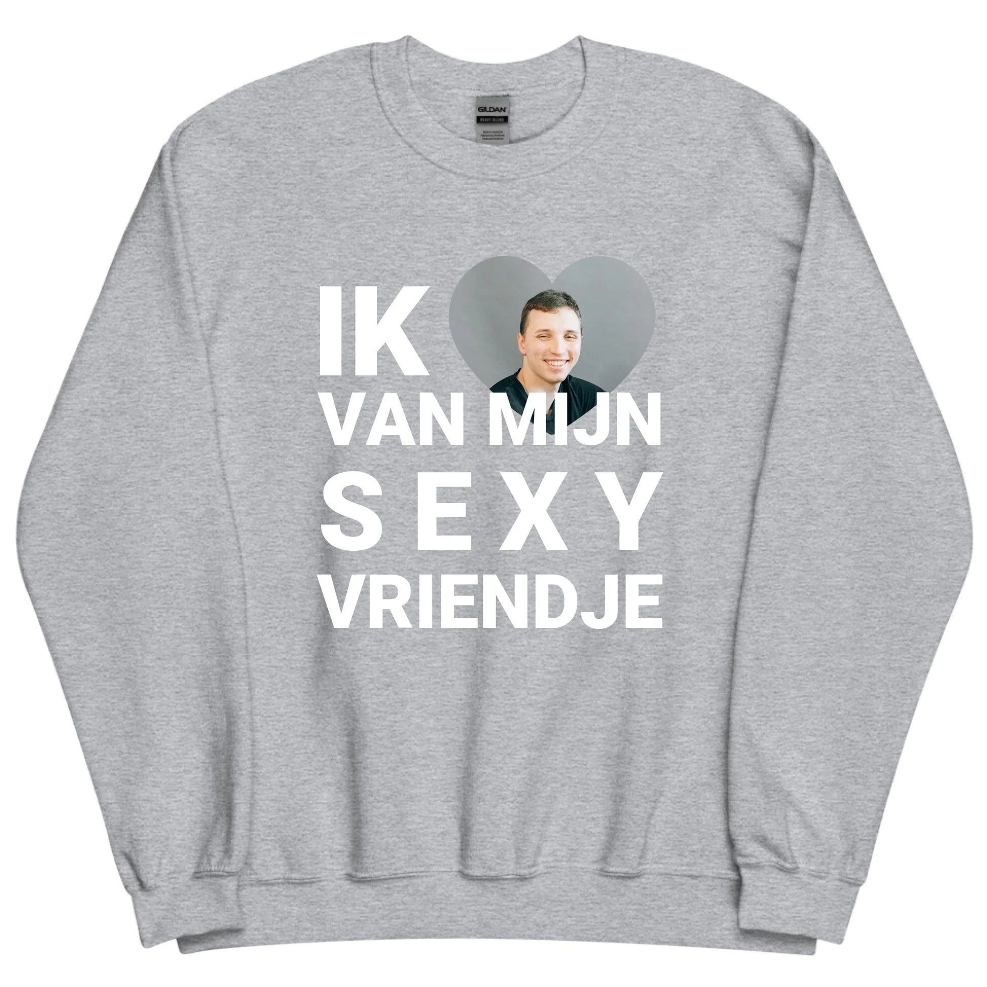 Gepersonaliseerde sweater - Ik hou van mijn sexy vriendje - Iedereen Blij