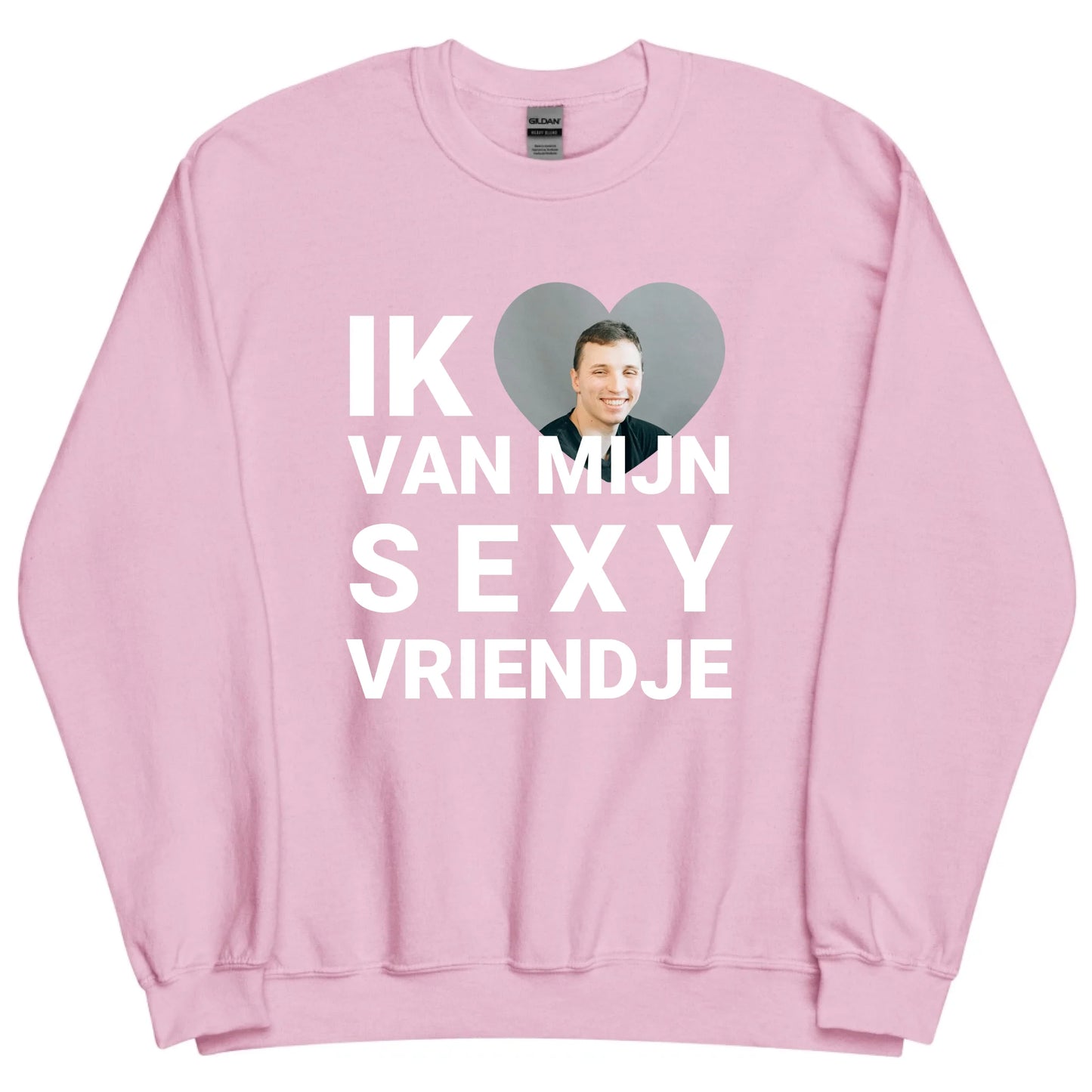 Gepersonaliseerde sweater - Ik hou van mijn sexy vriendje - Iedereen Blij