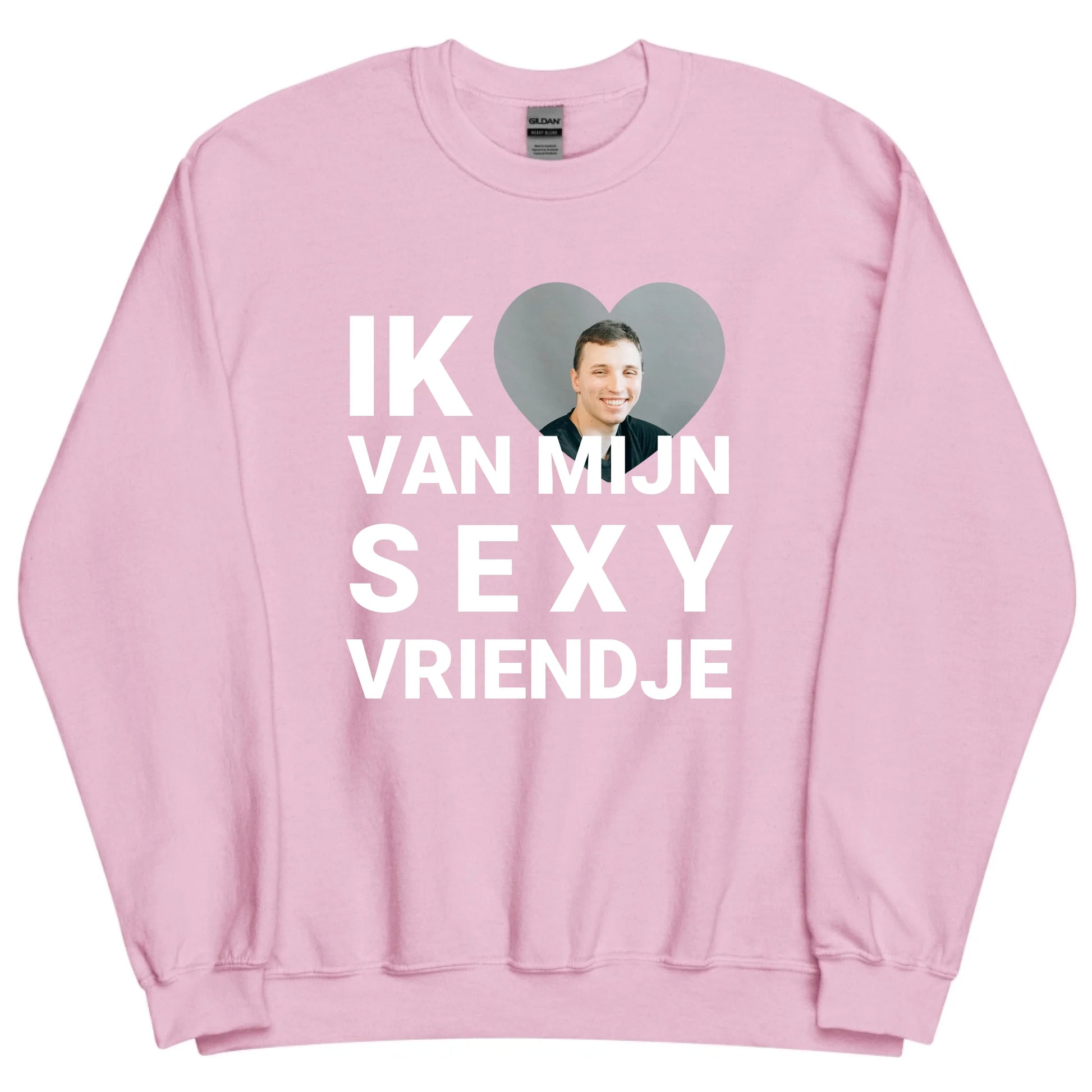Gepersonaliseerde sweater - Ik hou van mijn sexy vriendje - Iedereen Blij
