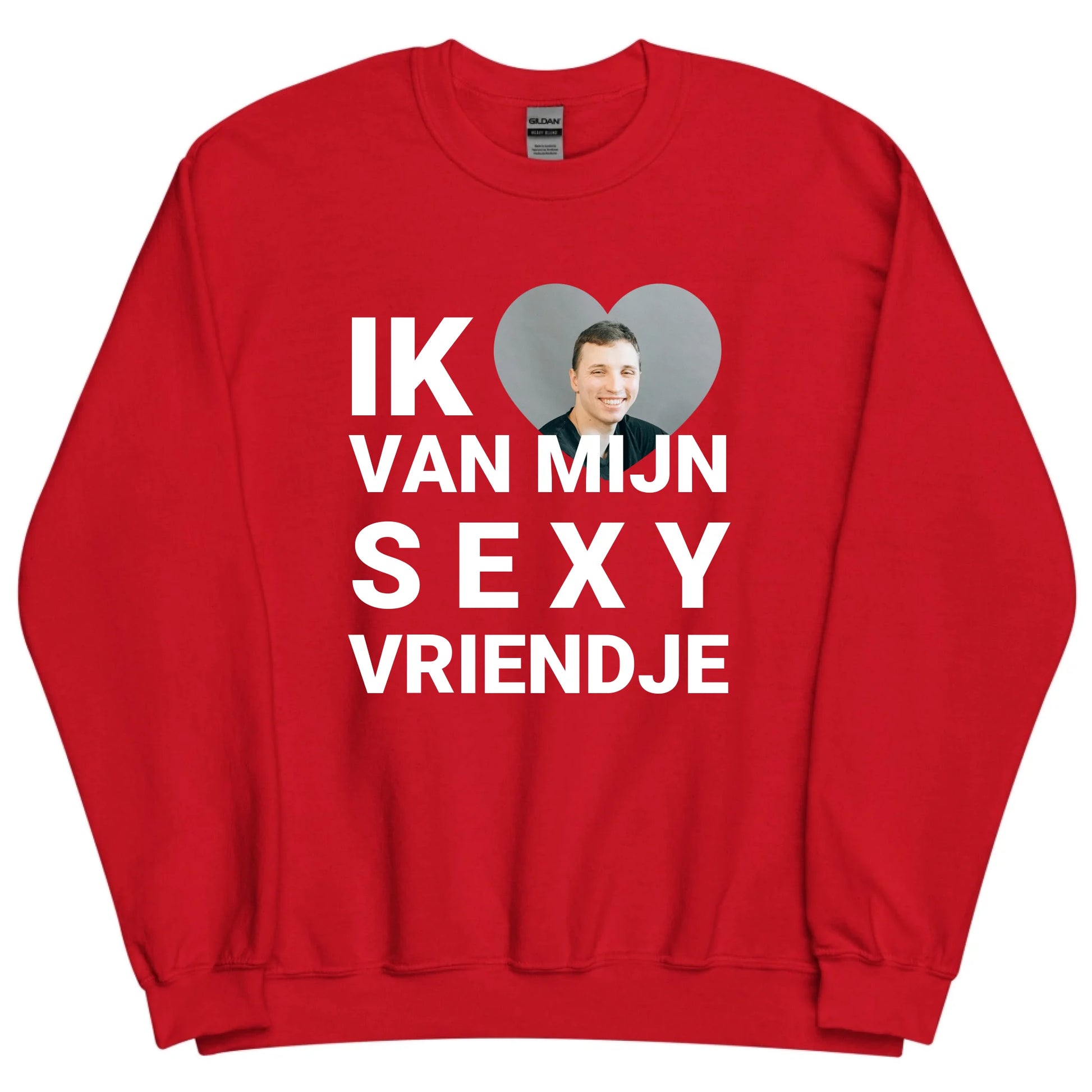 Gepersonaliseerde sweater - Ik hou van mijn sexy vriendje - Iedereen Blij