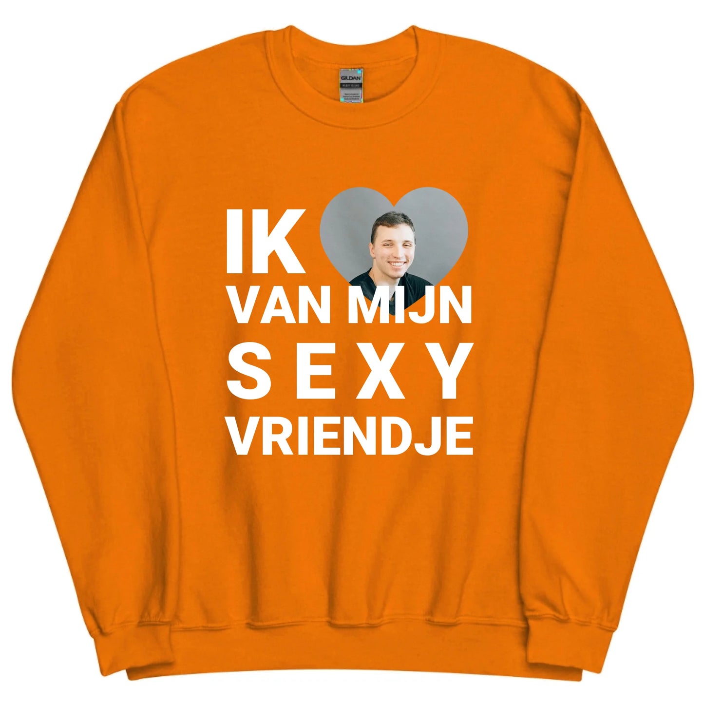 Gepersonaliseerde sweater - Ik hou van mijn sexy vriendje - Iedereen Blij