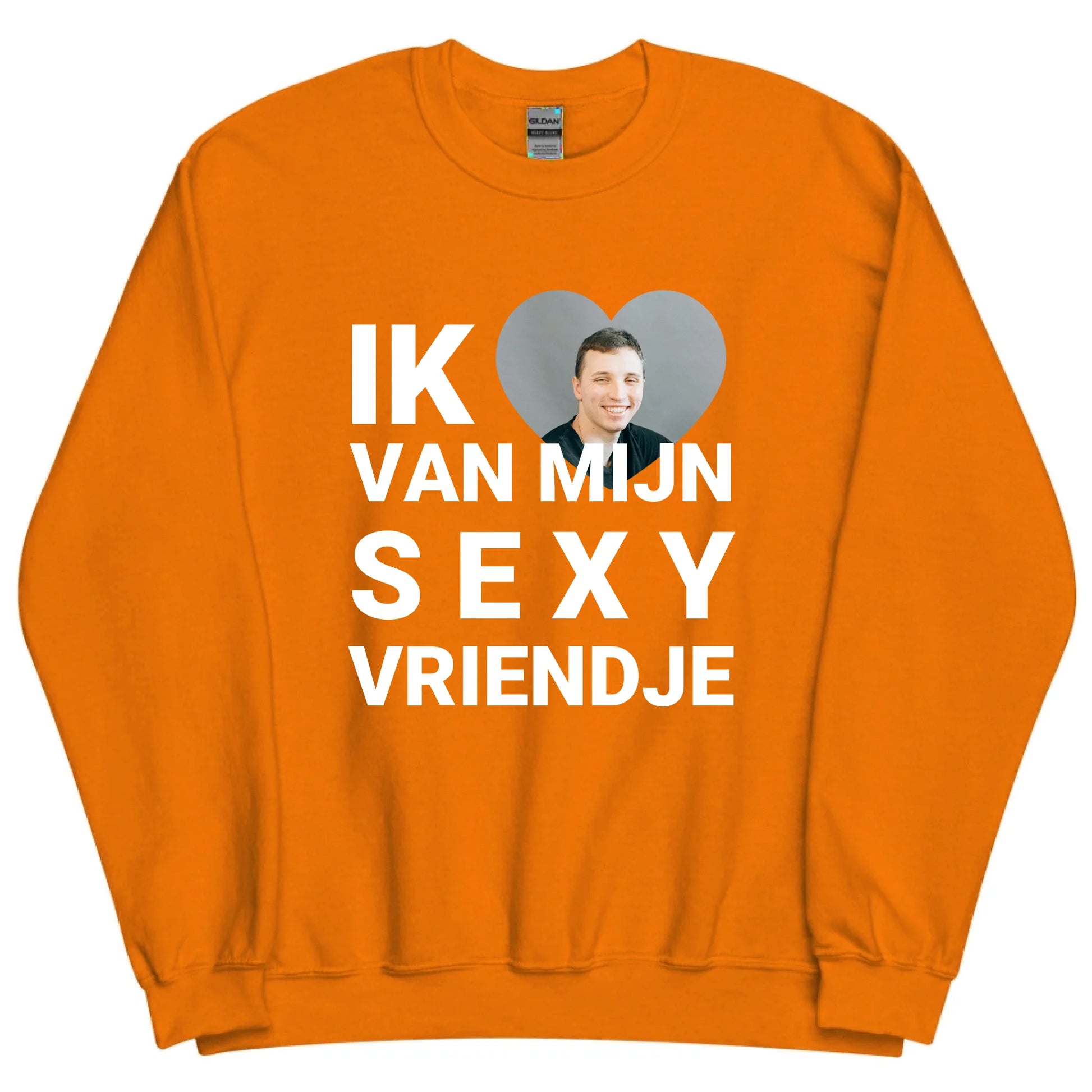 Gepersonaliseerde sweater - Ik hou van mijn sexy vriendje - Iedereen Blij