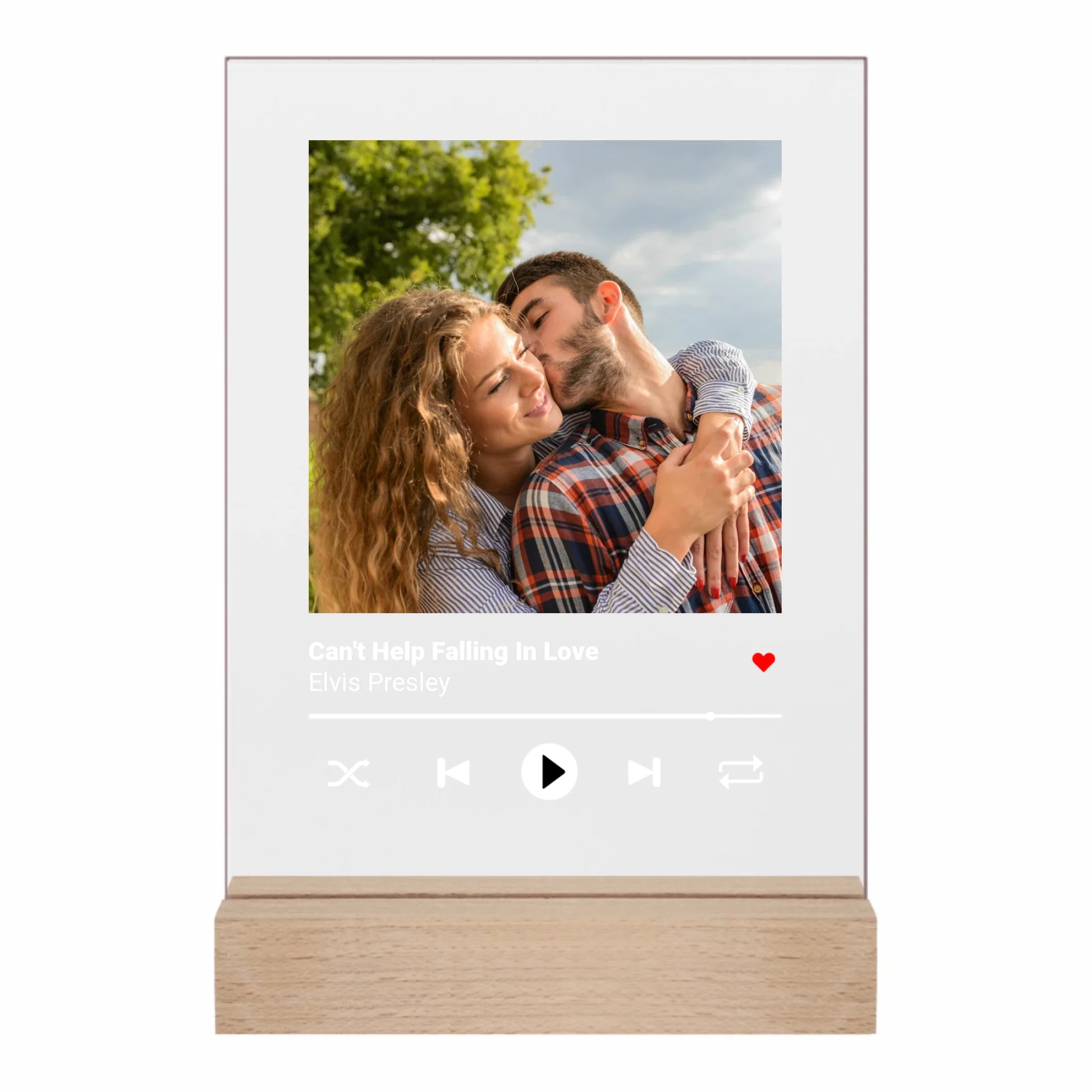 Gepersonaliseerd acrylglas met liedje en foto - Iedereen Blij