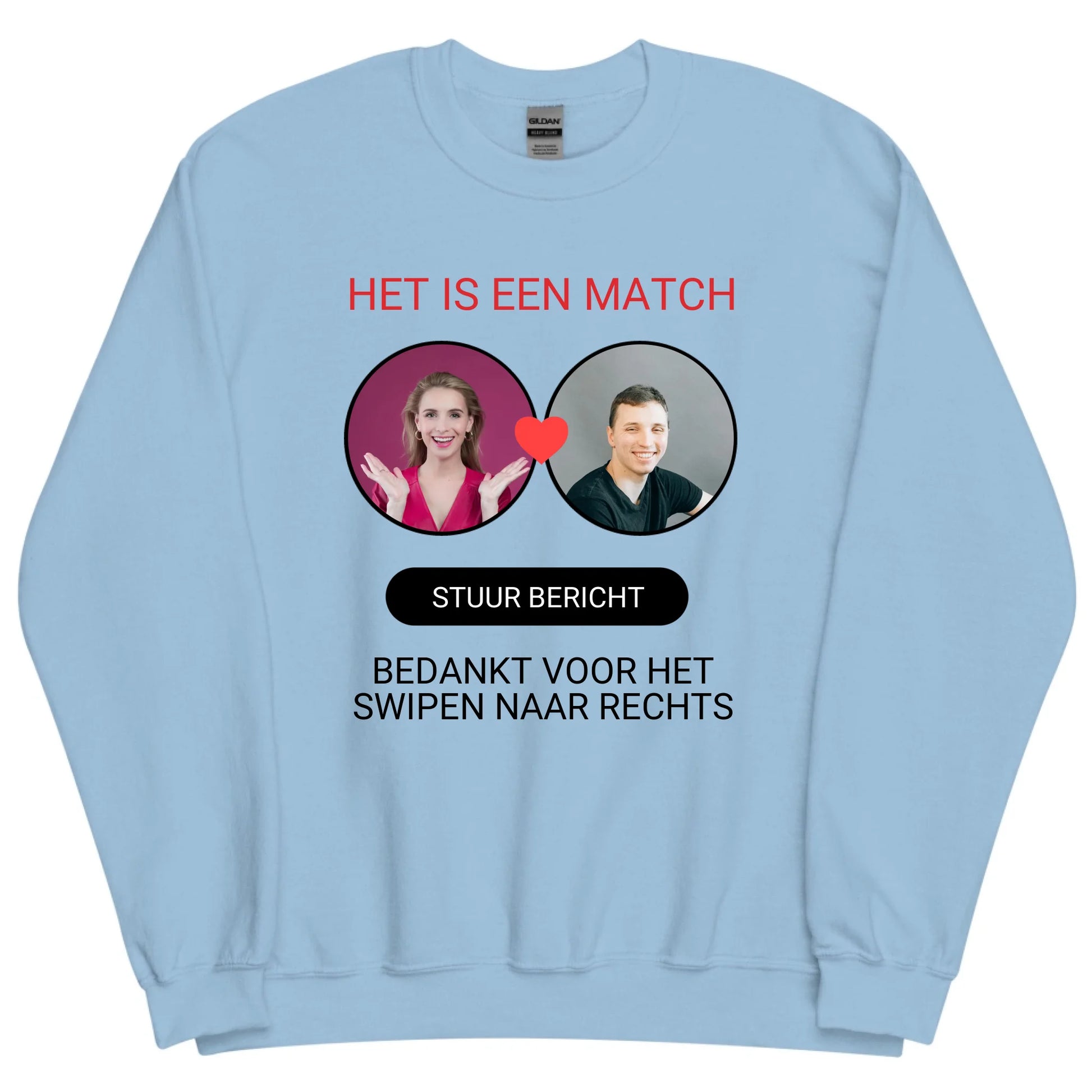 Gepersonaliseerde dating app sweater - Iedereen Blij