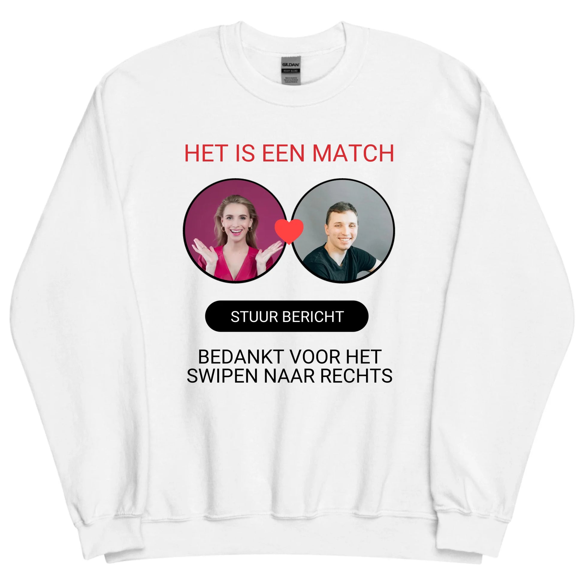 Gepersonaliseerde dating app sweater - Iedereen Blij