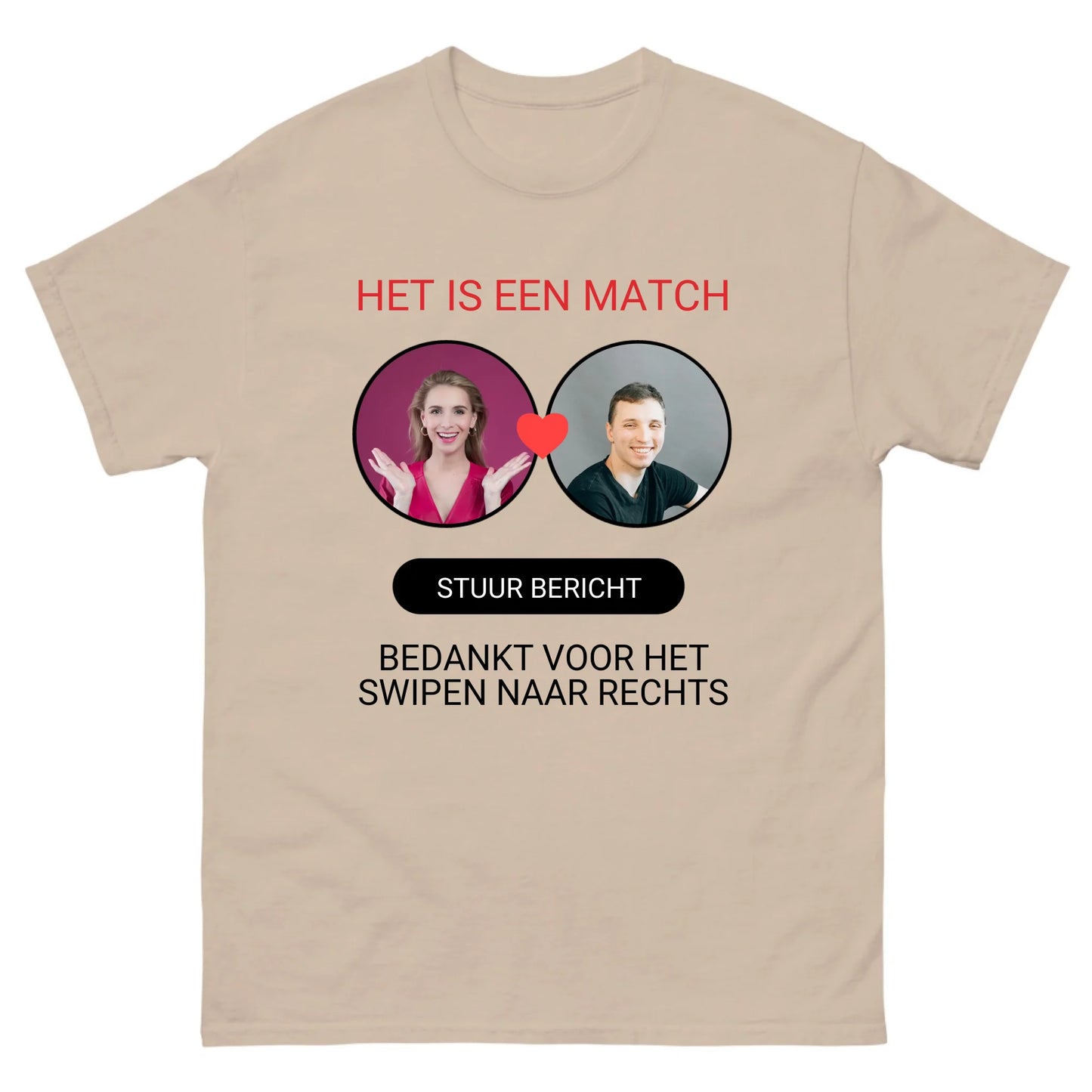 Gepersonaliseerd dating app T-shirt - Iedereen Blij