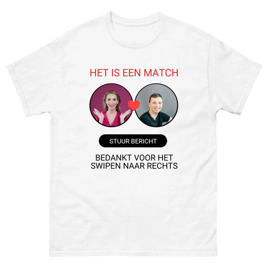 Gepersonaliseerd dating app T-shirt - Iedereen Blij