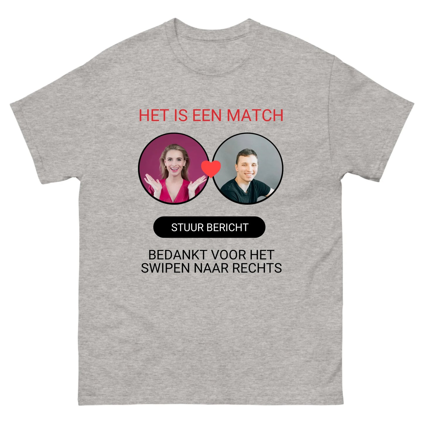 Gepersonaliseerd dating app T-shirt - Iedereen Blij
