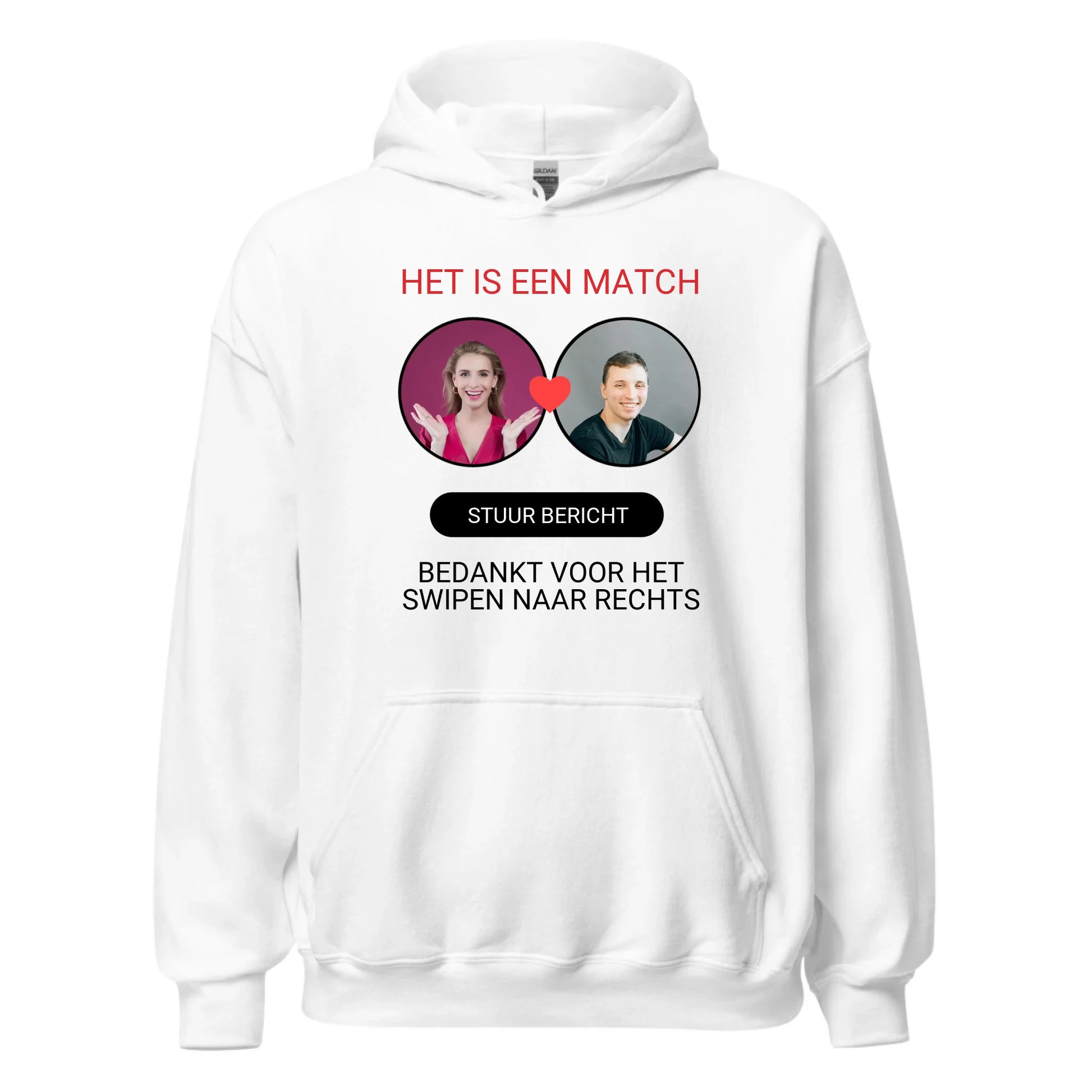 Gepersonaliseerde dating app hoodie - Iedereen Blij