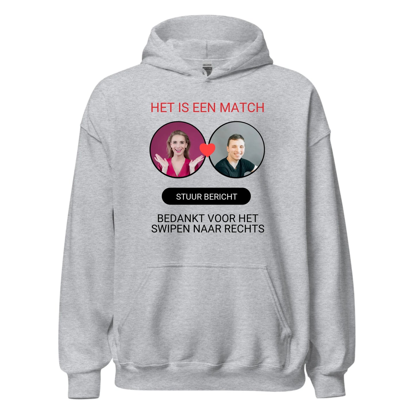 Gepersonaliseerde dating app hoodie
