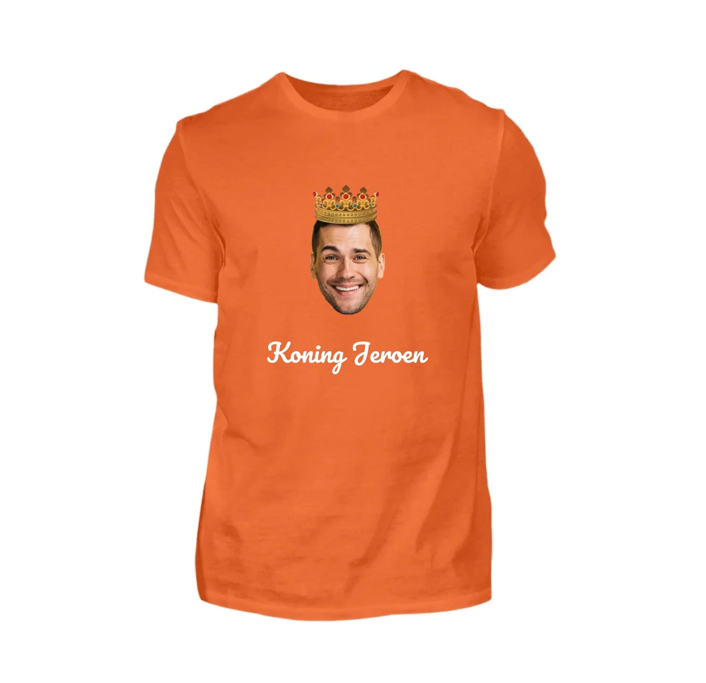 Gepersonaliseerd koningsdag T-shirt heren