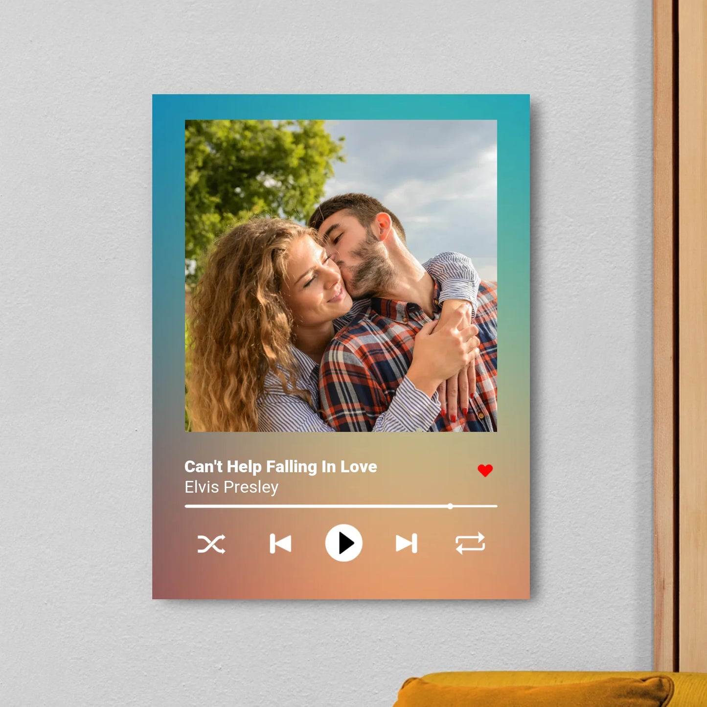 Gepersonaliseerd canvas liedje
