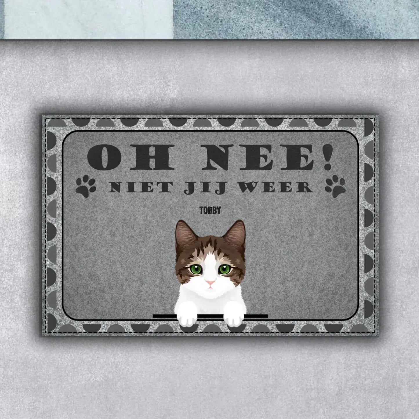 Gepersonaliseerde deurmat