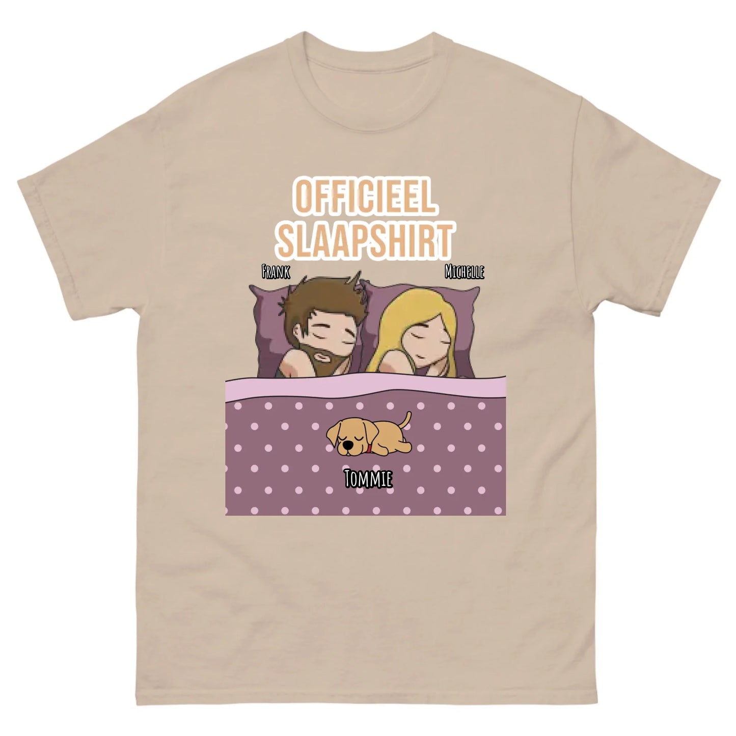 Gepersonaliseerd T-shirt - Officieel slaapshirt
