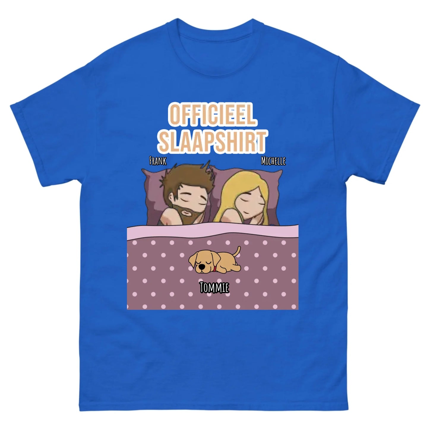 Gepersonaliseerd T-shirt - Officieel slaapshirt