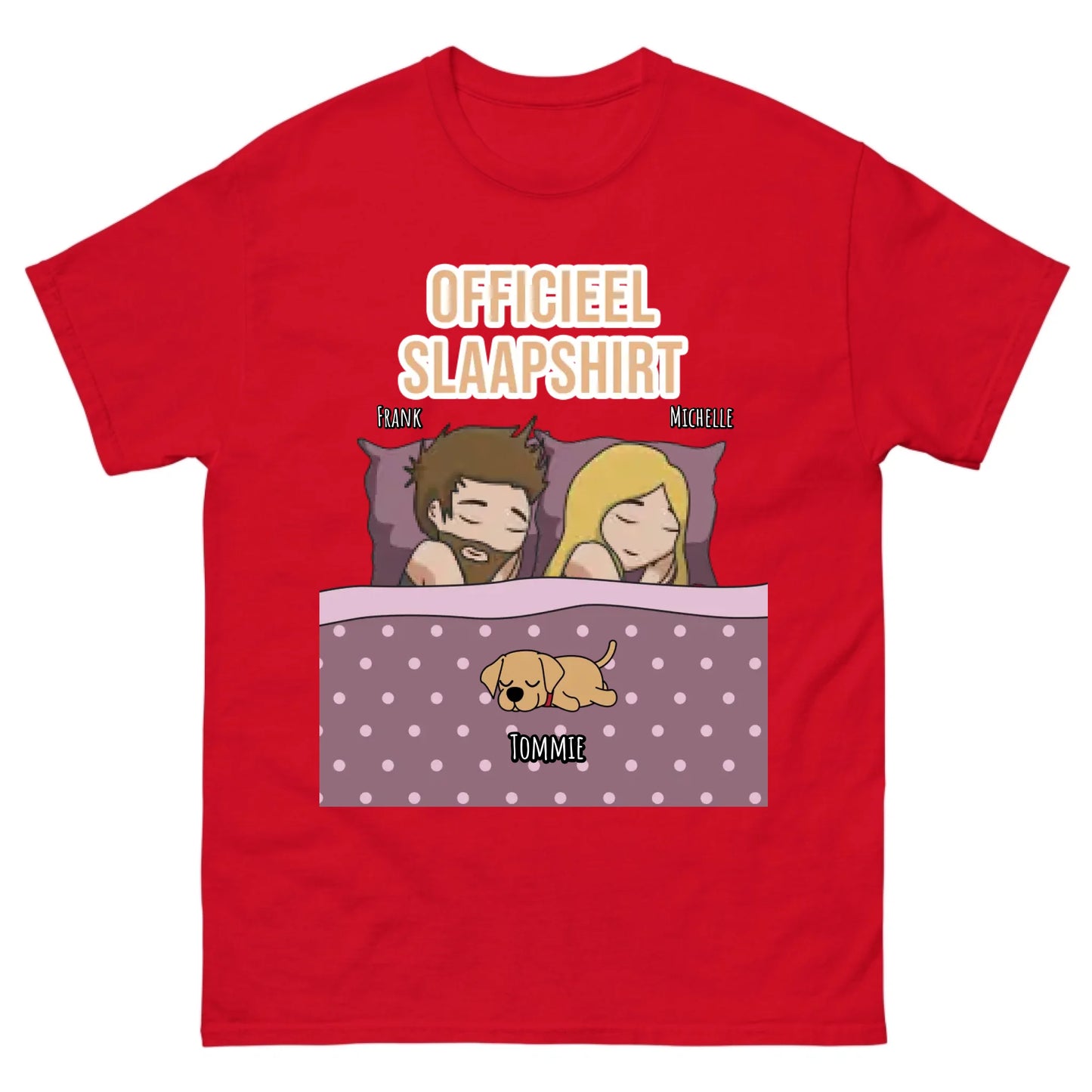 Gepersonaliseerd T-shirt - Officieel slaapshirt