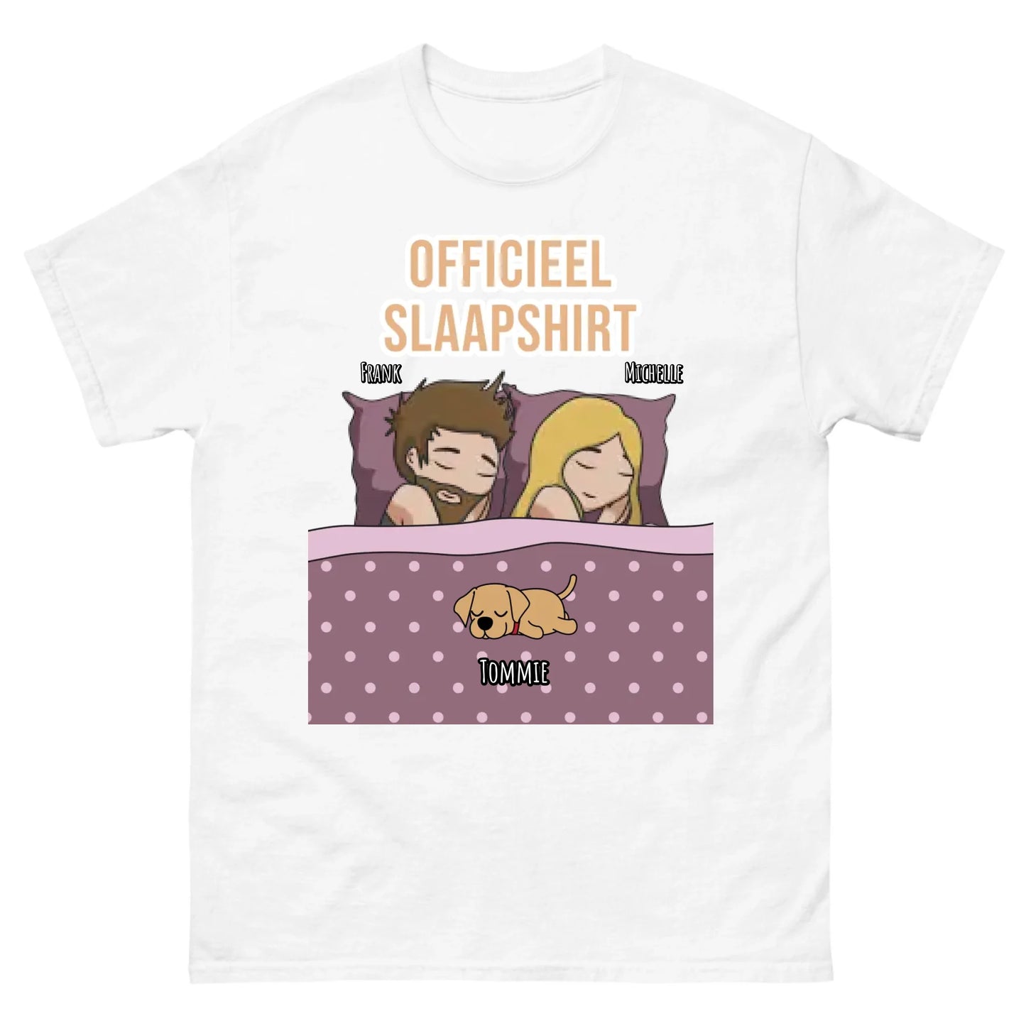 Gepersonaliseerd T-shirt - Officieel slaapshirt