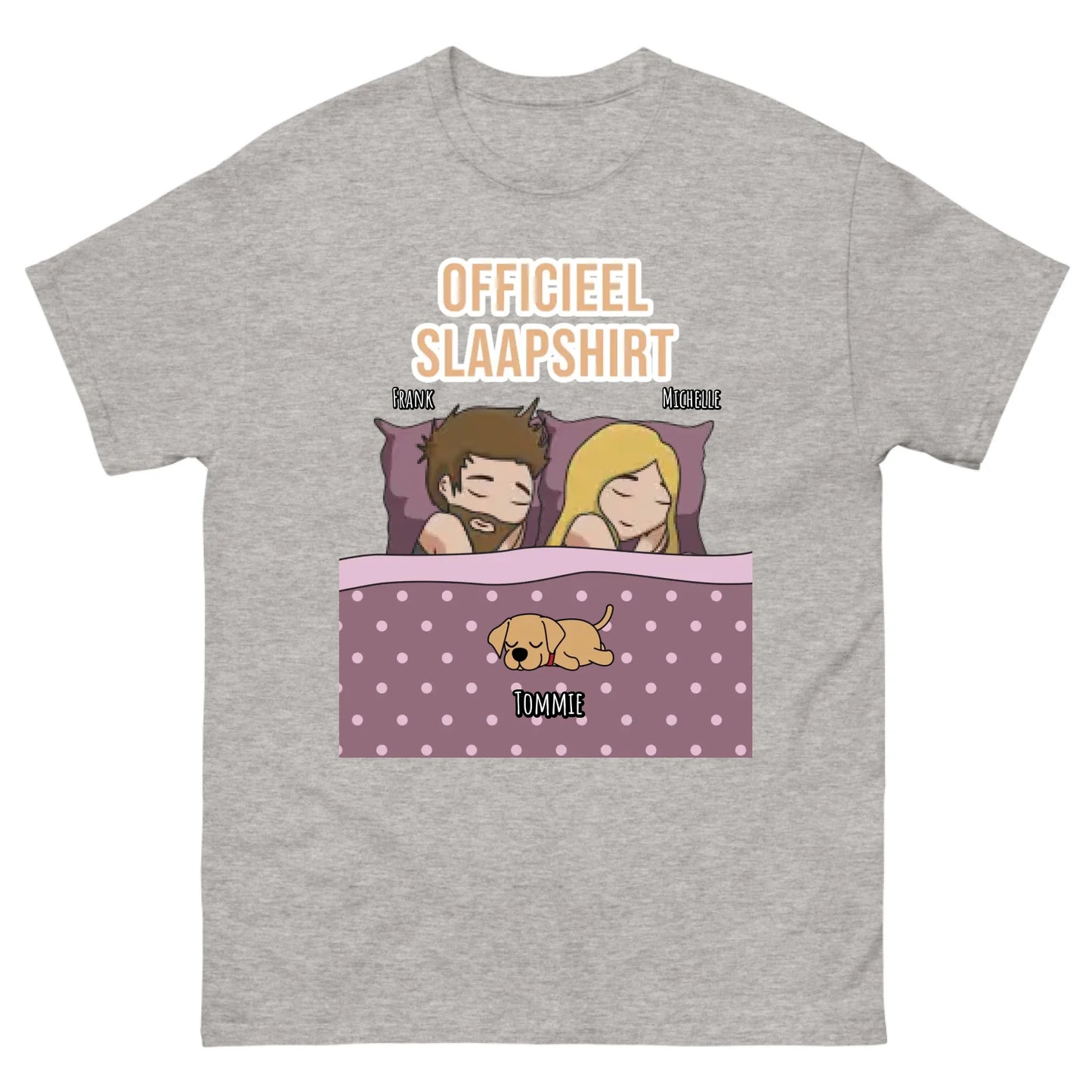 Gepersonaliseerd T-shirt - Officieel slaapshirt