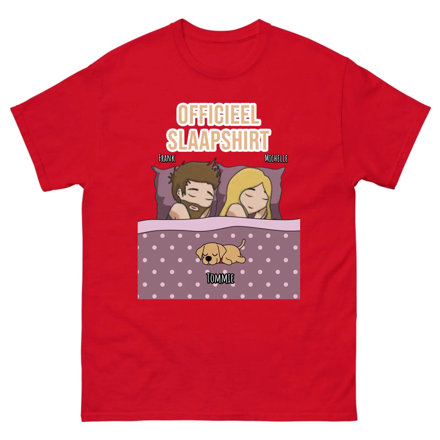 Gepersonaliseerd T-shirt - Officieel slaapshirt