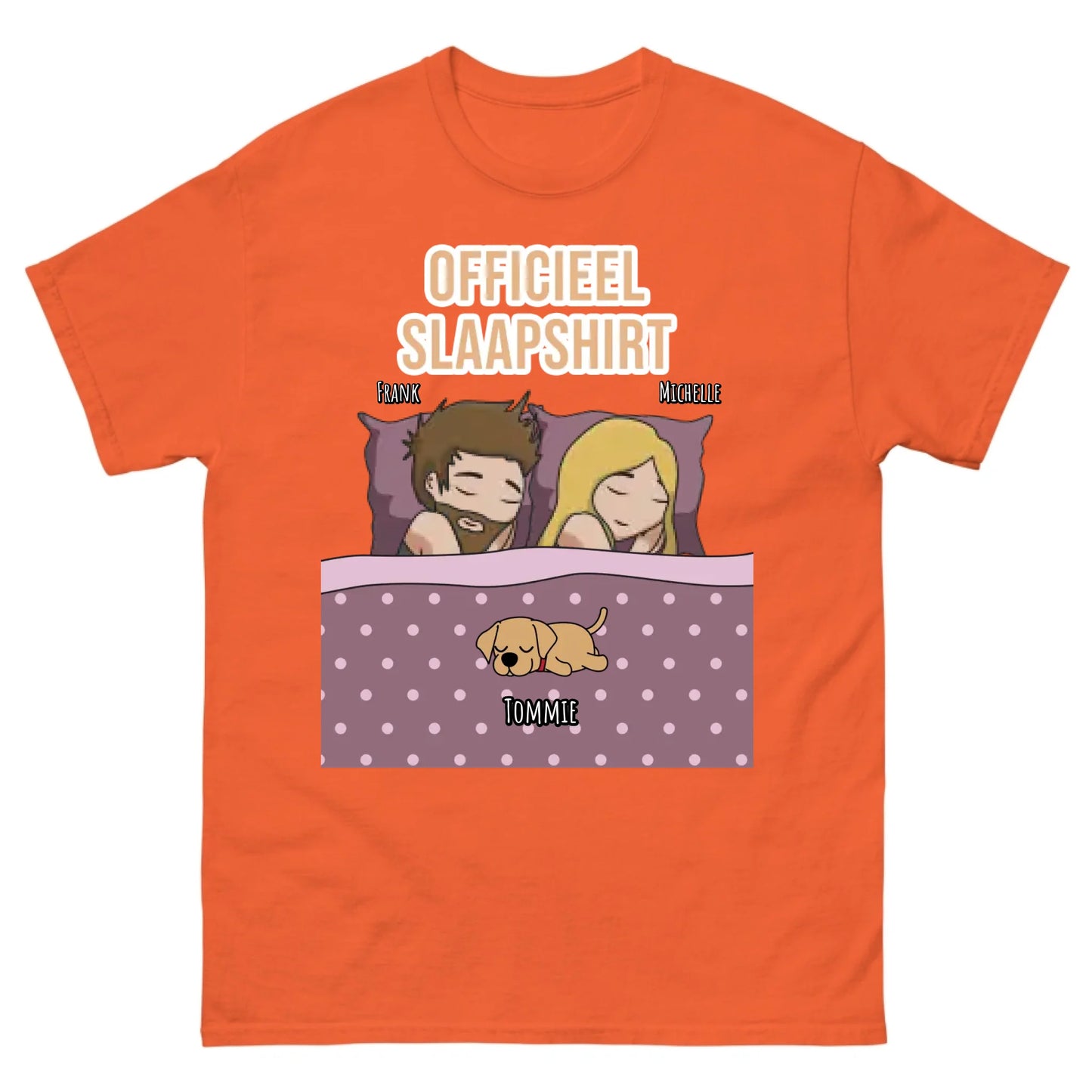 Gepersonaliseerd T-shirt - Officieel slaapshirt