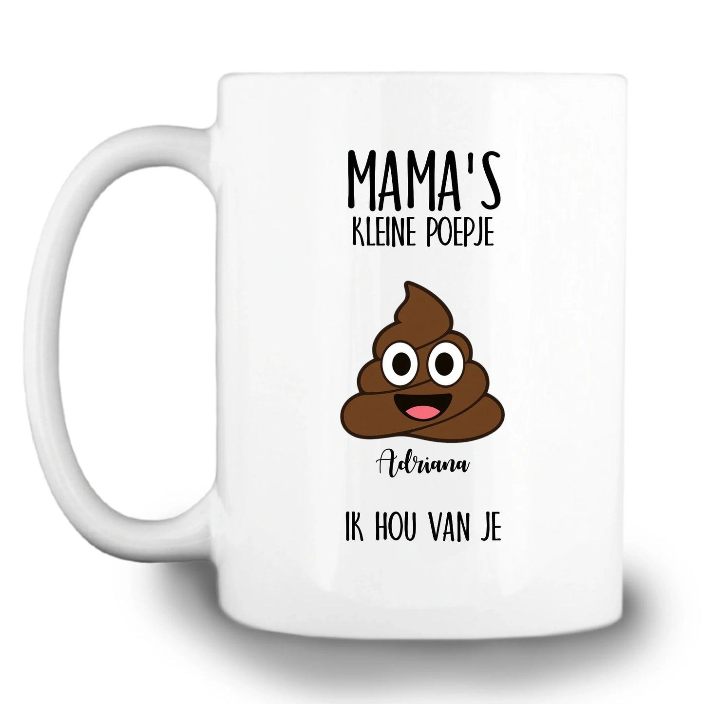 Gepersonaliseerde mok - Mama's kleine poepjes - Iedereen Blij