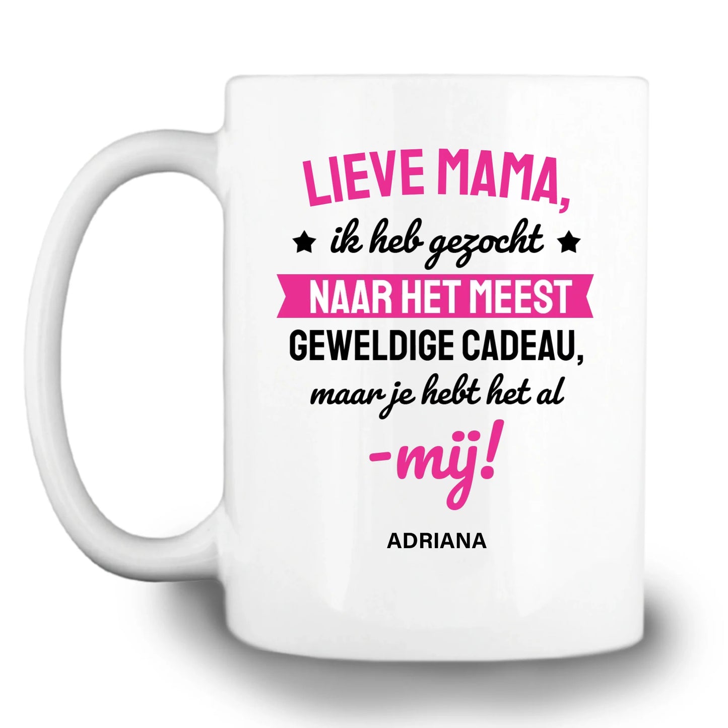 Gepersonaliseerde mok - Lieve mama - Iedereen Blij
