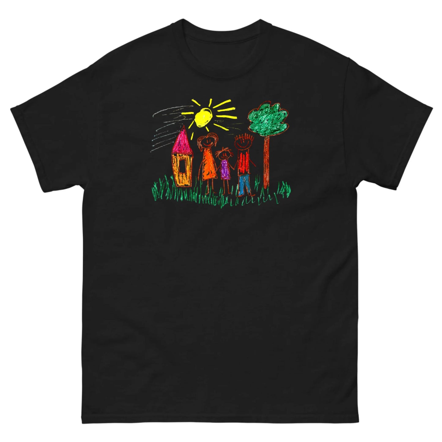 Gepersonaliseerd T-shirt met zelfgemaakte tekening
