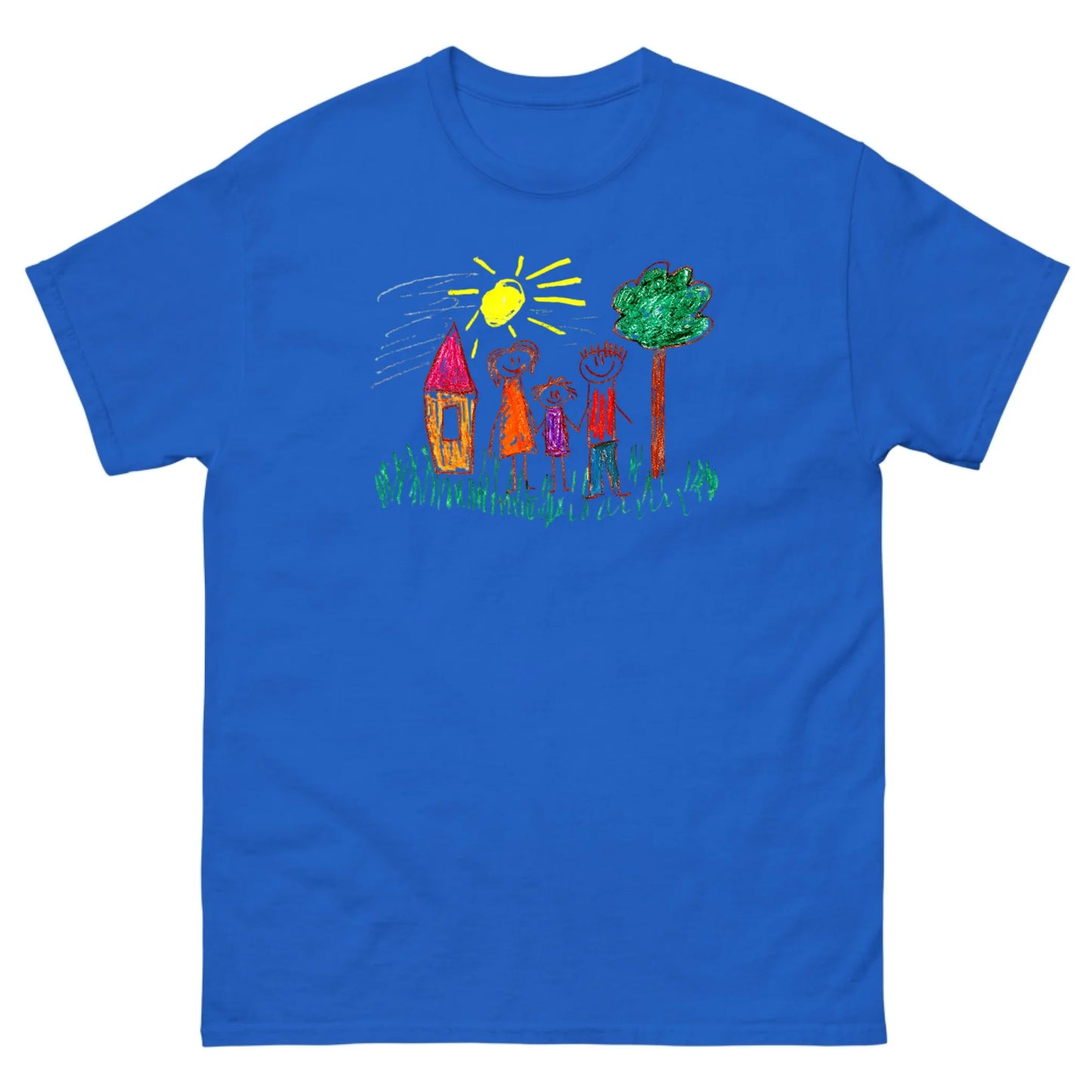 Gepersonaliseerd T-shirt met zelfgemaakte tekening