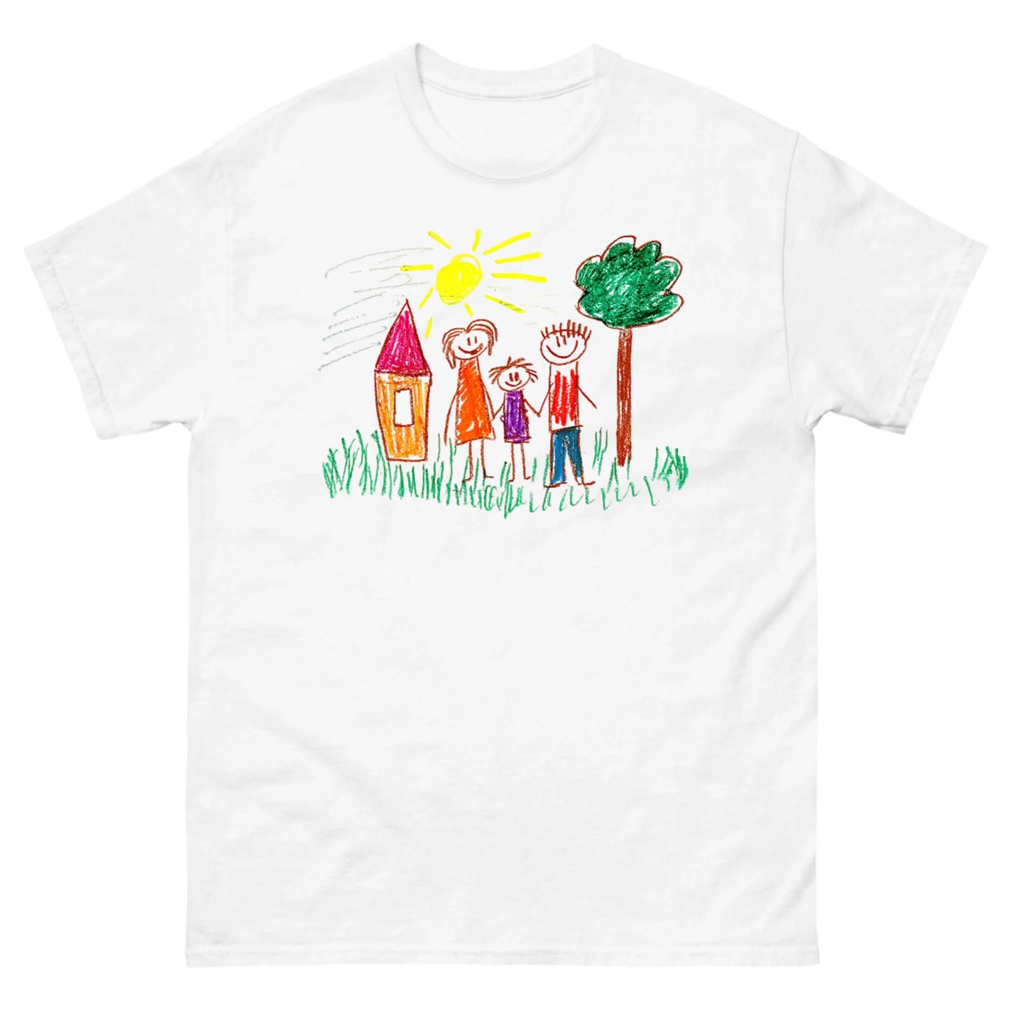 Gepersonaliseerd T-shirt met zelfgemaakte tekening