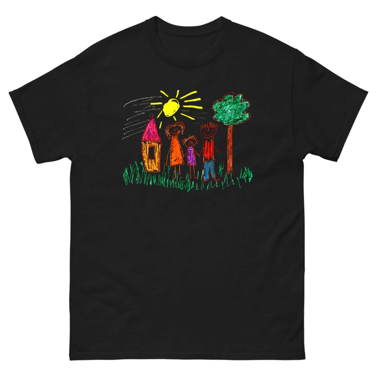 Gepersonaliseerd T-shirt met zelfgemaakte tekening