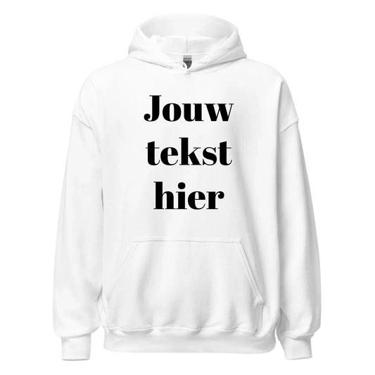 Gepersonaliseerde hoodie met eigen tekst