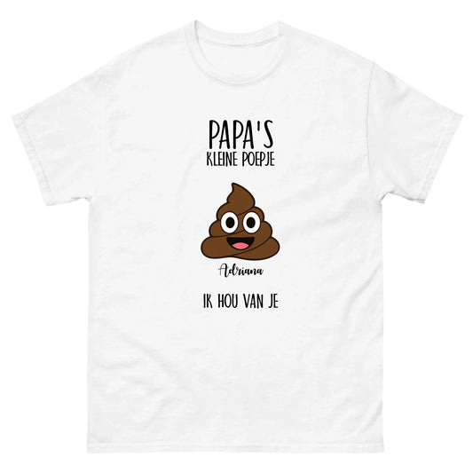 Gepersonaliseerd T-shirt - Papa's kleine poepje(s)