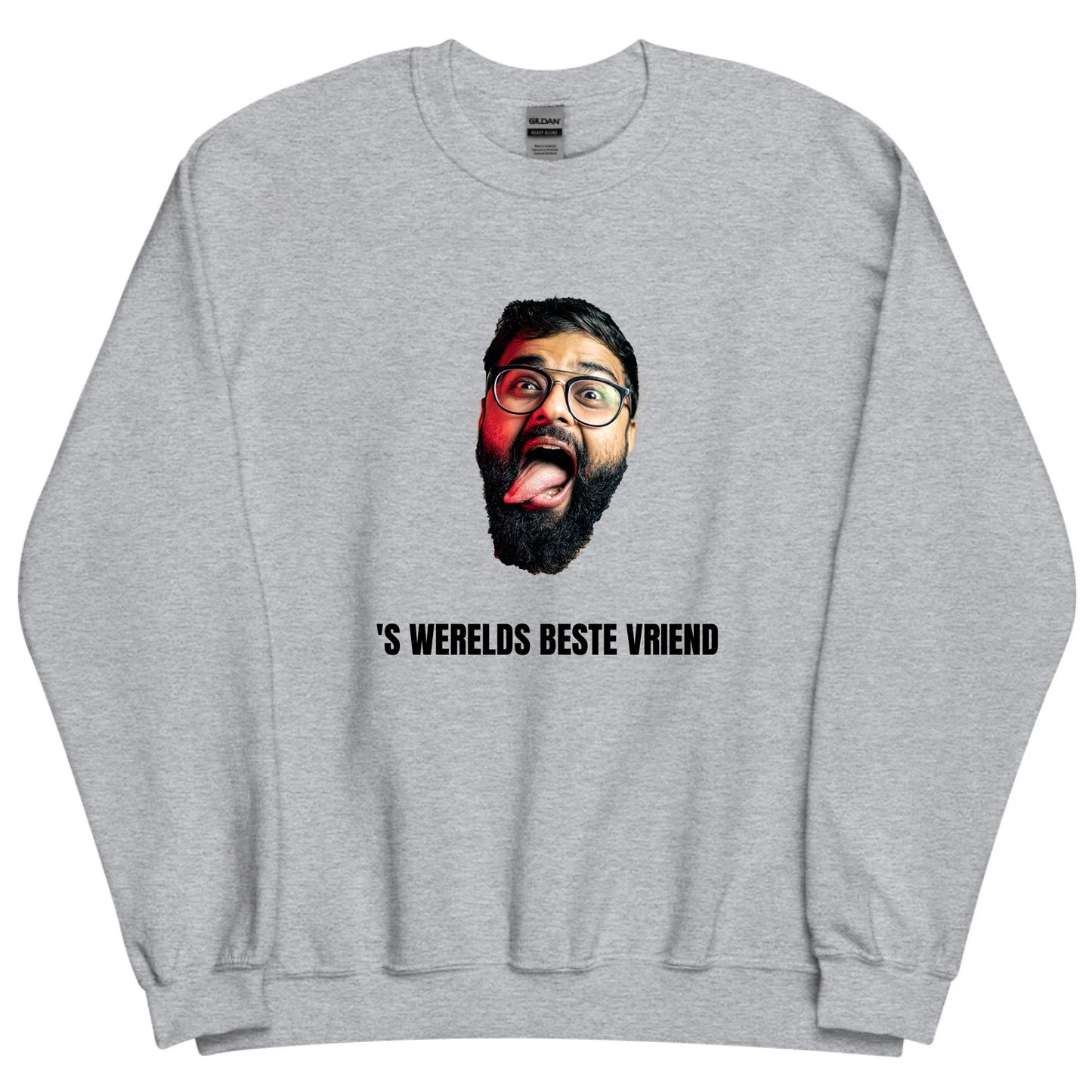 Gepersonaliseerde sweater - Foto van gezicht + eigen tekst