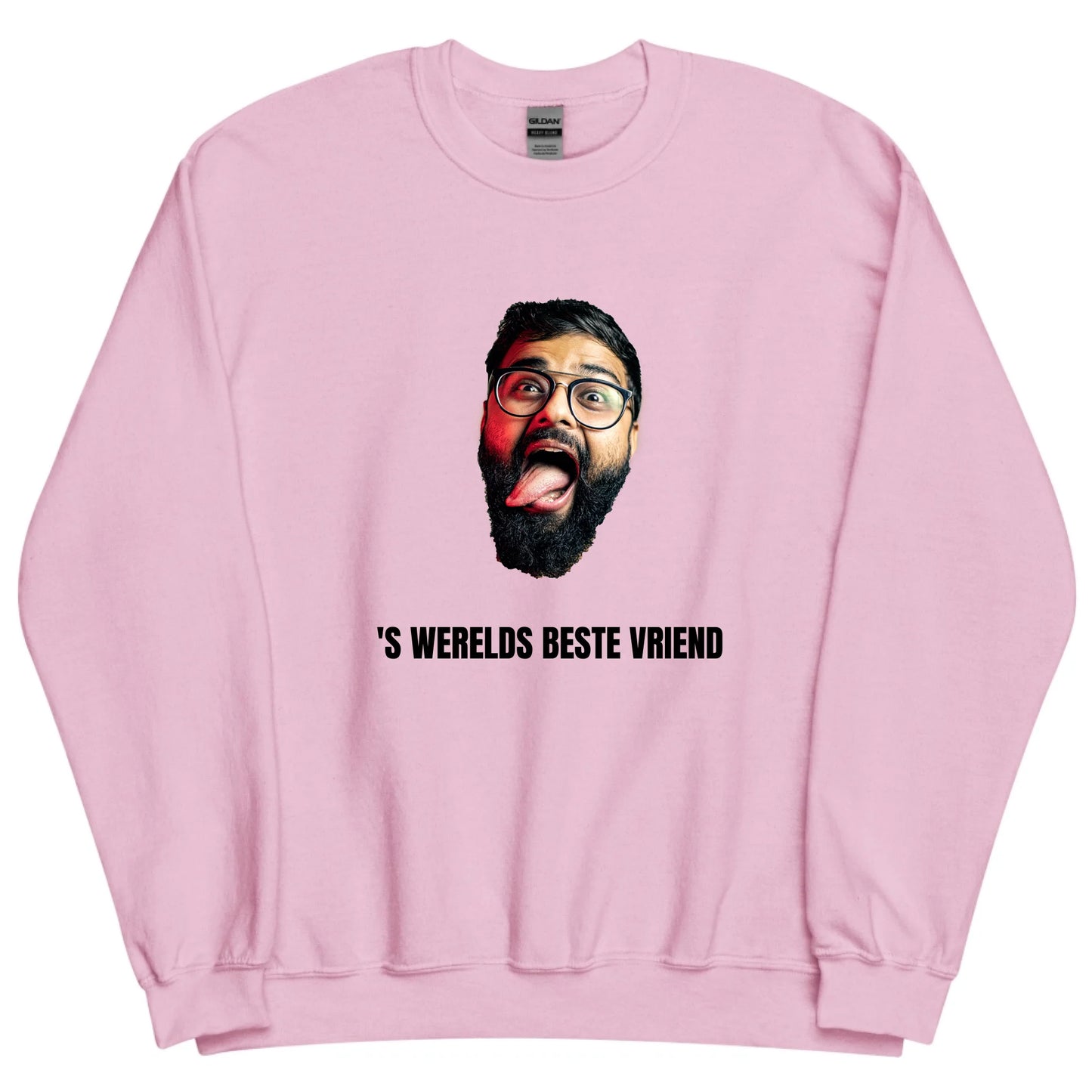 Gepersonaliseerde sweater - Foto van gezicht + eigen tekst