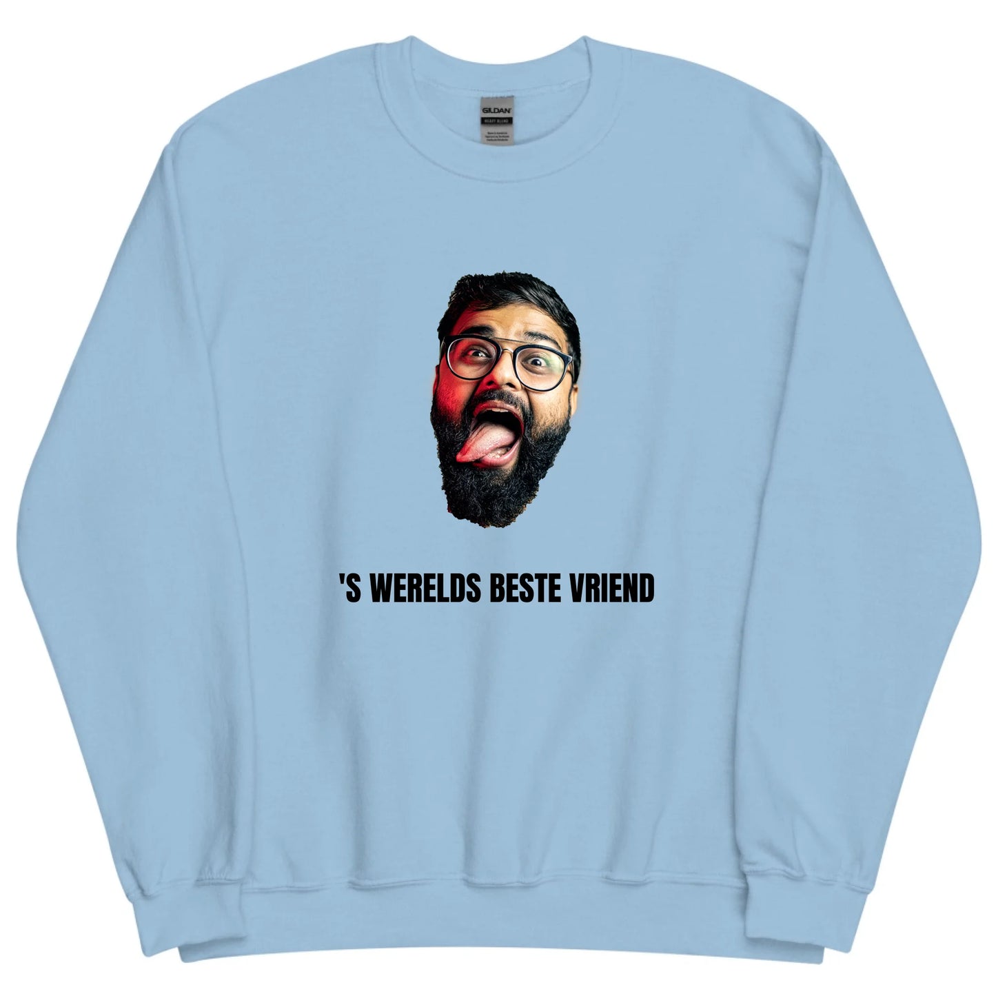Gepersonaliseerde sweater - Foto van gezicht + eigen tekst