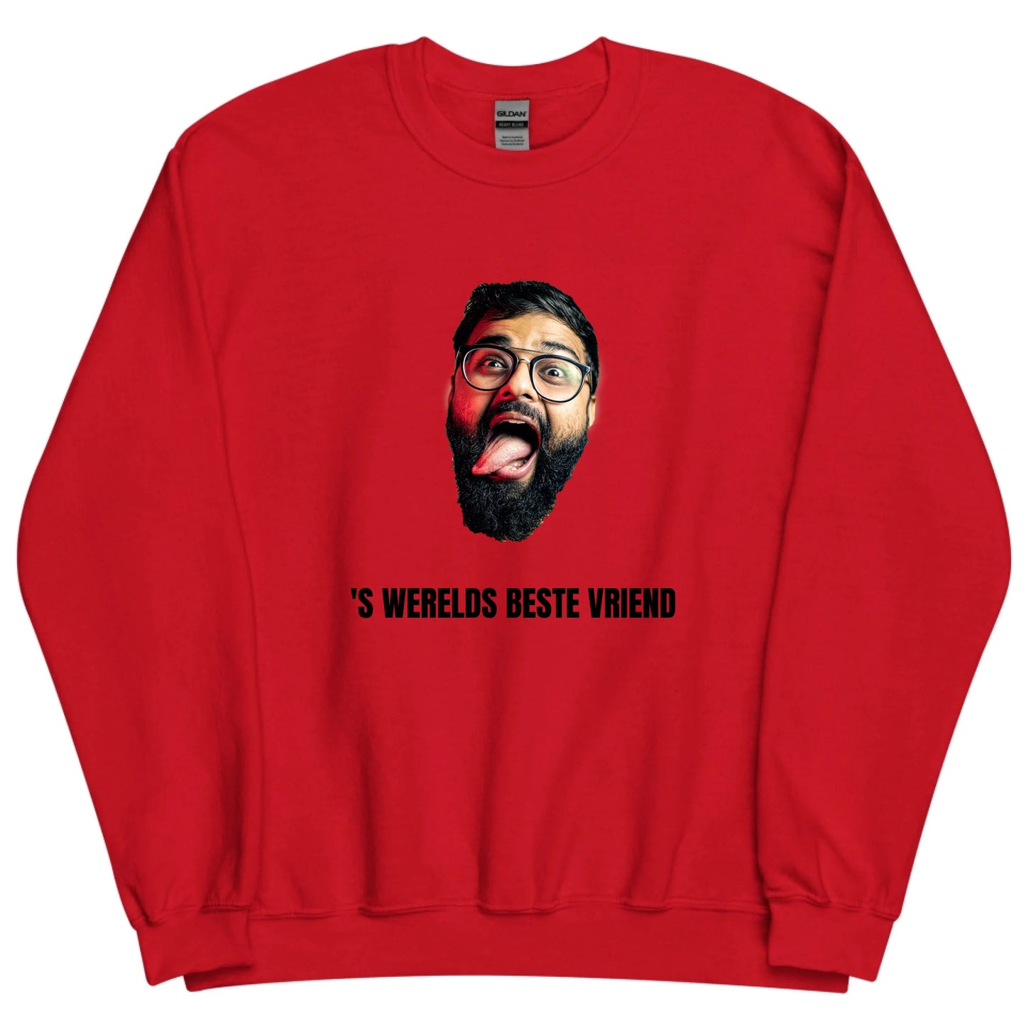 Gepersonaliseerde sweater - Foto van gezicht + eigen tekst
