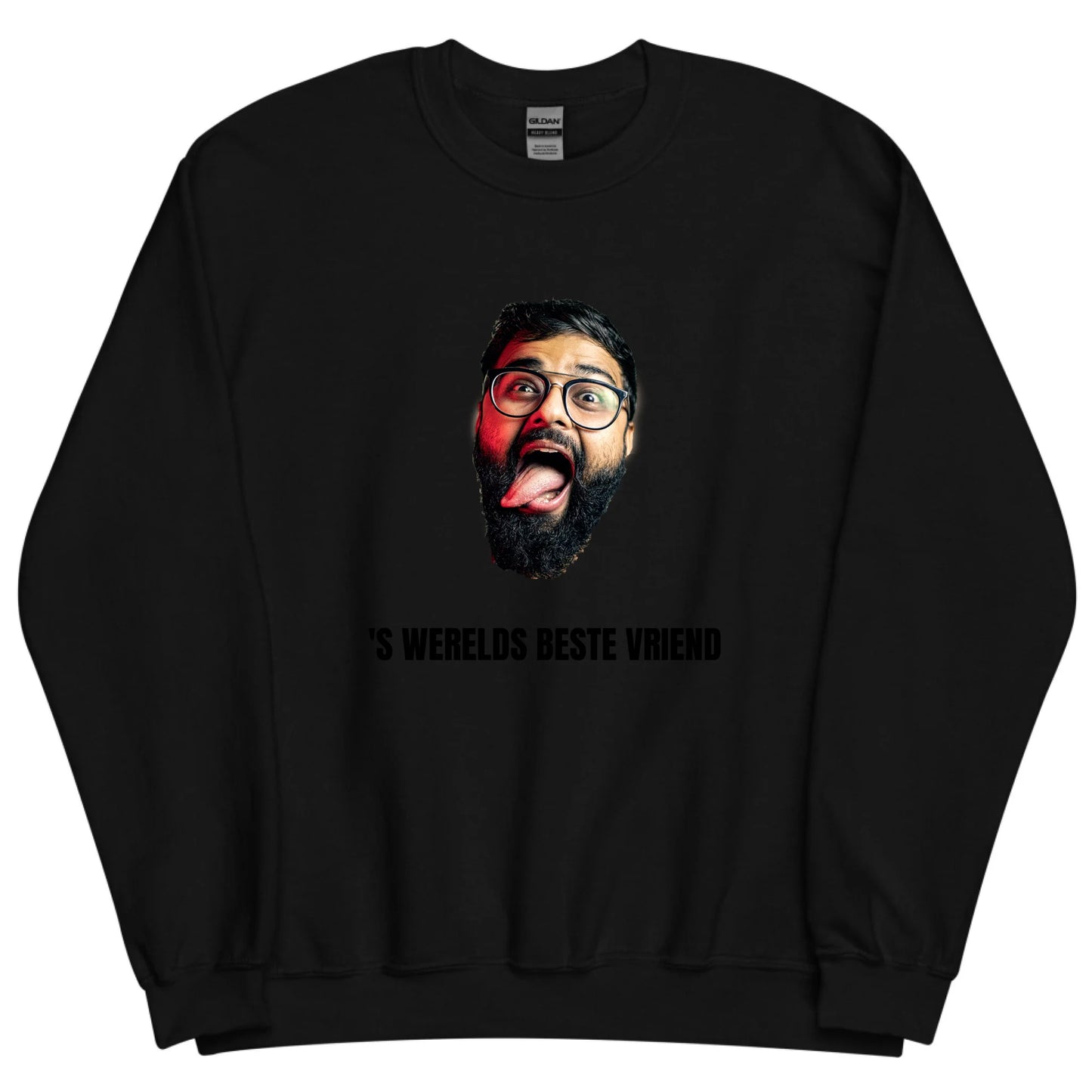 Gepersonaliseerde sweater - Foto van gezicht + eigen tekst