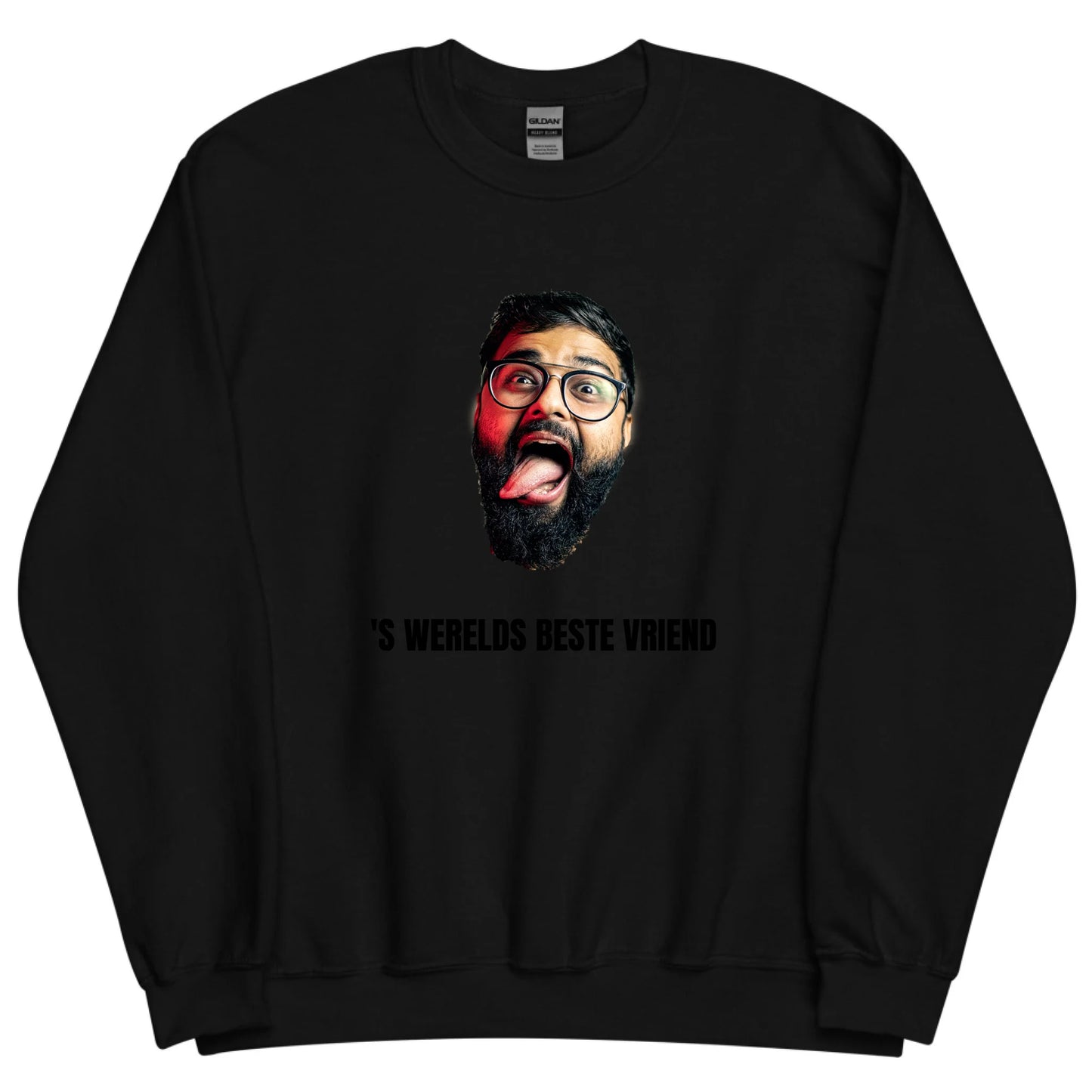 Gepersonaliseerde sweater - Foto van gezicht + eigen tekst