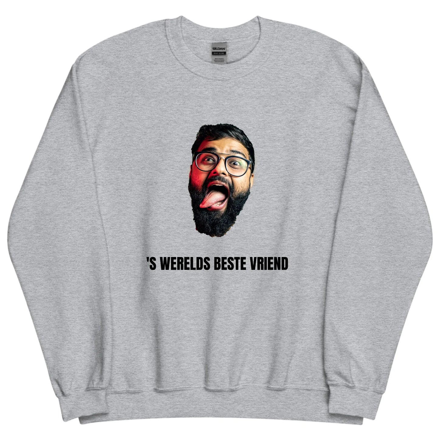Gepersonaliseerde sweater - Foto van gezicht + eigen tekst