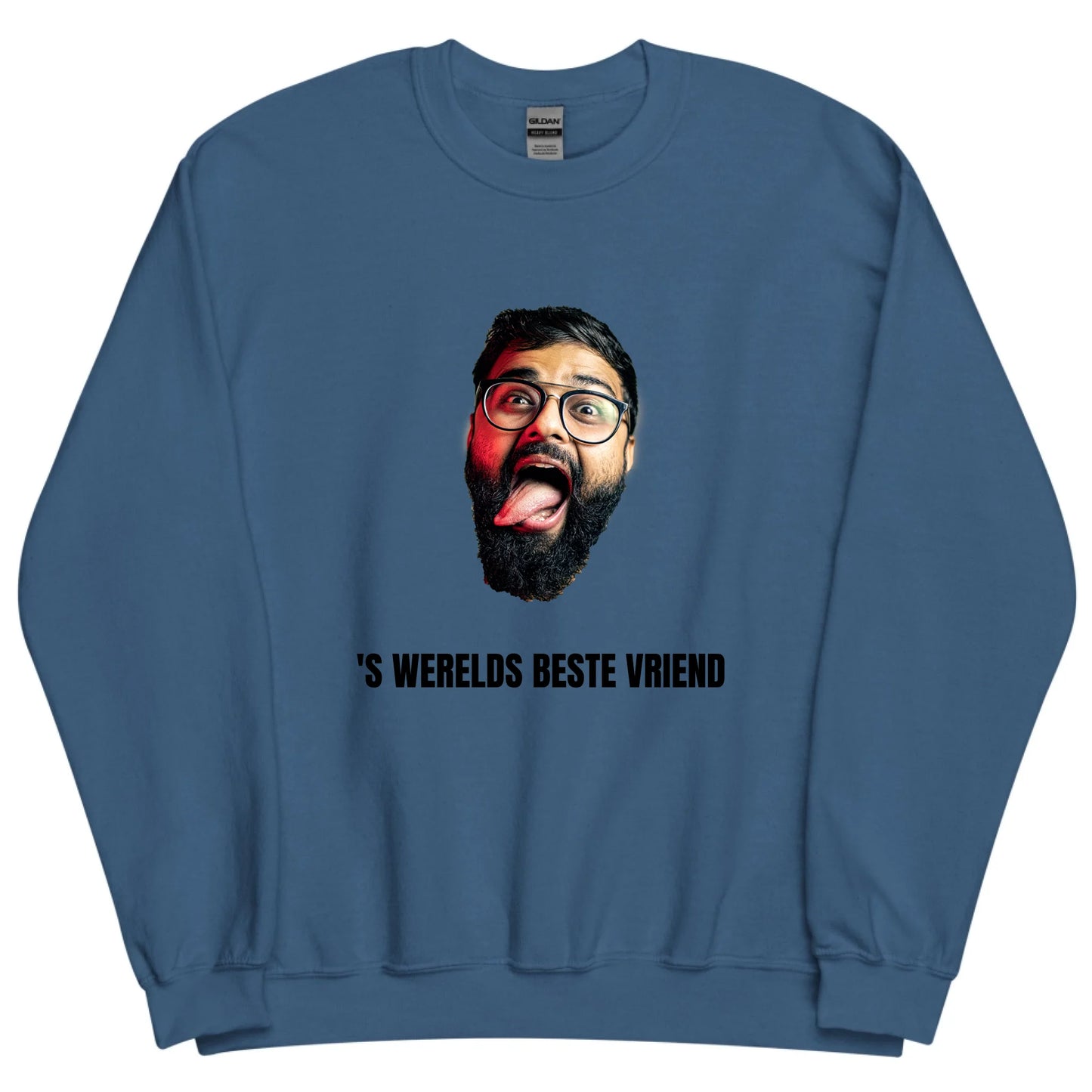Gepersonaliseerde sweater - Foto van gezicht + eigen tekst