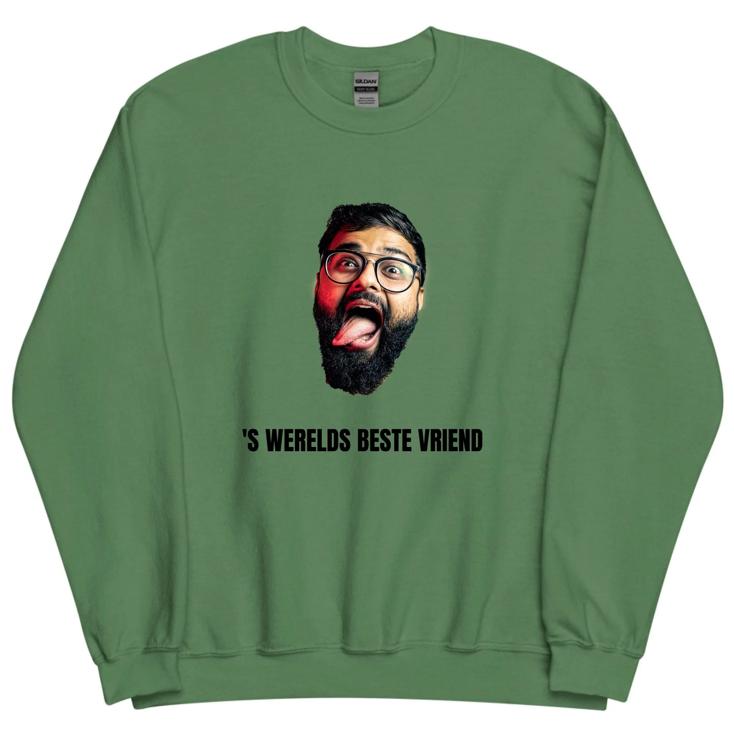 Gepersonaliseerde sweater - Foto van gezicht + eigen tekst