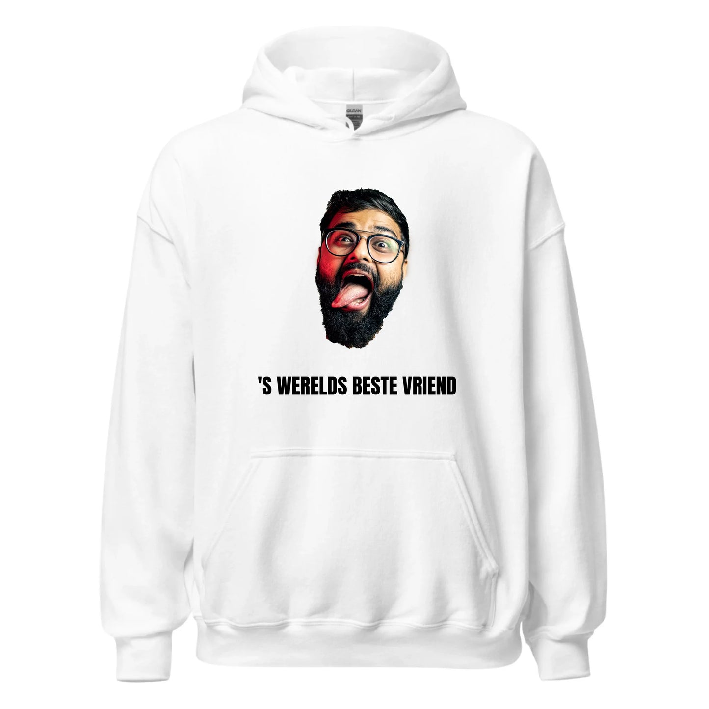 Gepersonaliseerde capuchon trui (hoodie) - Foto van gezicht + eigen tekst