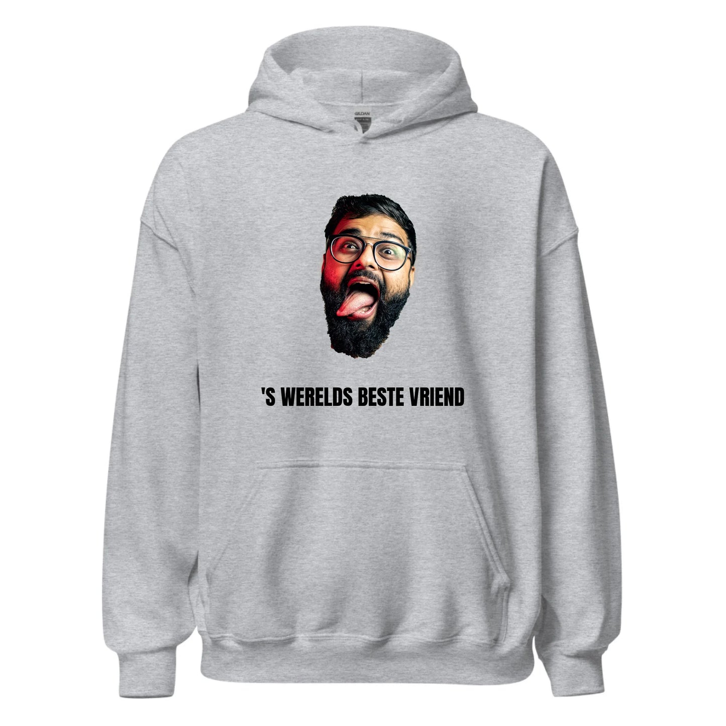Gepersonaliseerde capuchon trui (hoodie) - Foto van gezicht + eigen tekst