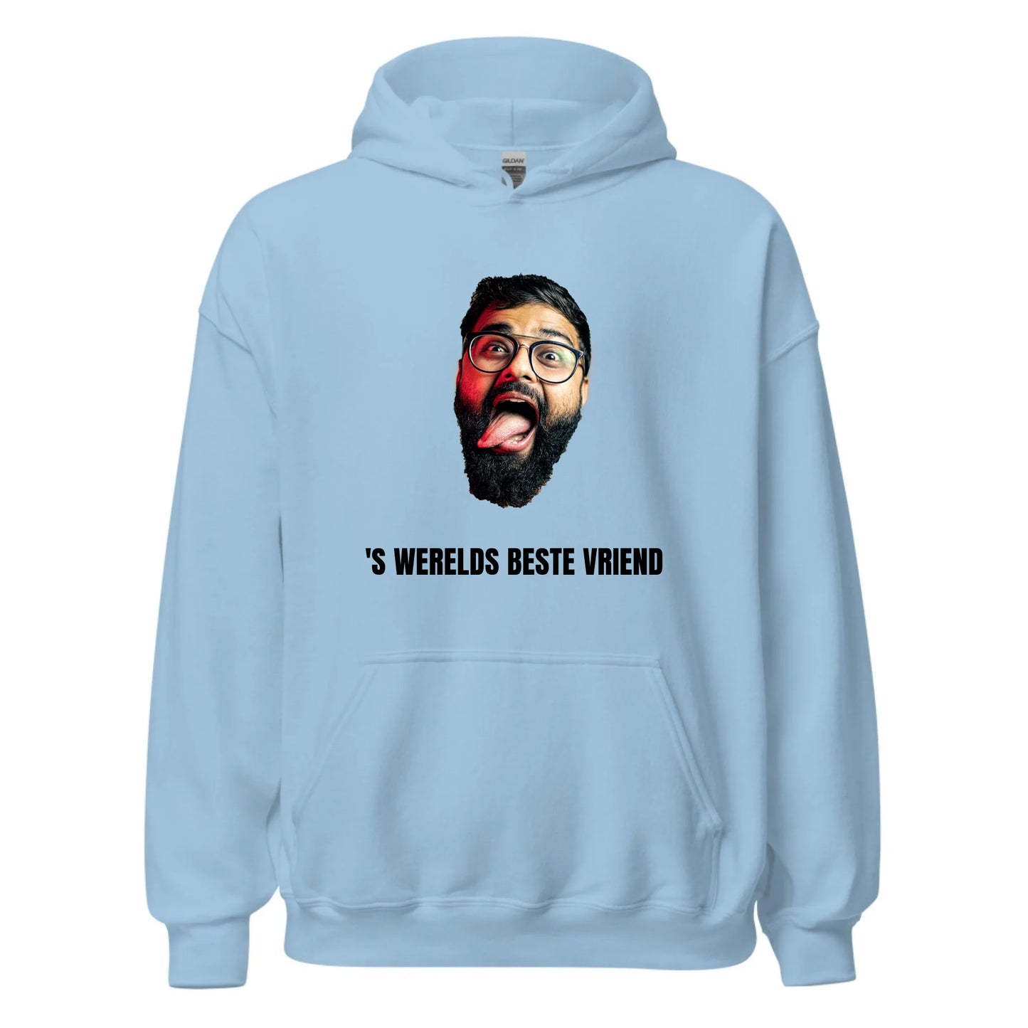 Gepersonaliseerde capuchon trui (hoodie) - Foto van gezicht + eigen tekst