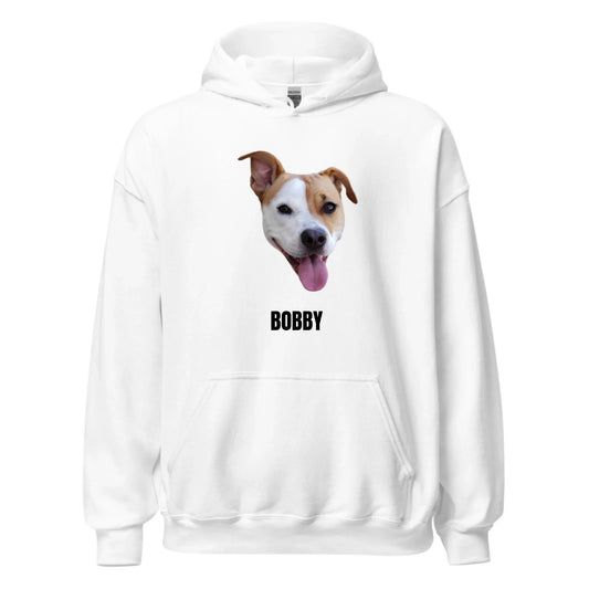 Gepersonaliseerde hoodie - Uitgeknipt huisdier - Voeg je eigen foto en tekst toe