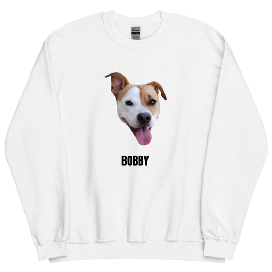 Gerpersonaliseerde sweater - Uitgeknipt huisdier - Voeg je eigen foto en tekst toe