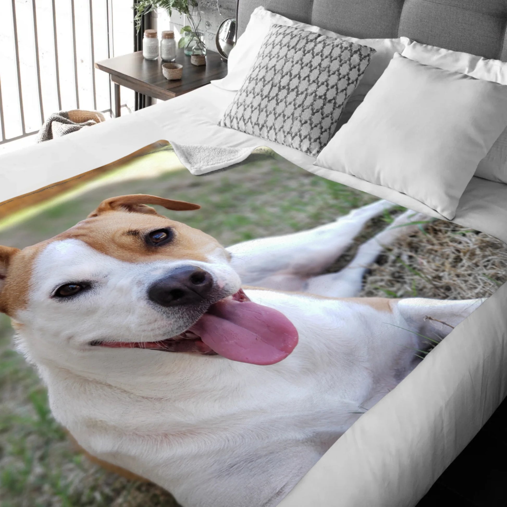 Mockup deken achtergrond