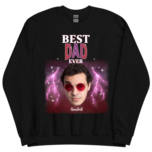 Gepersonaliseerde retro sweater - Best dad ever