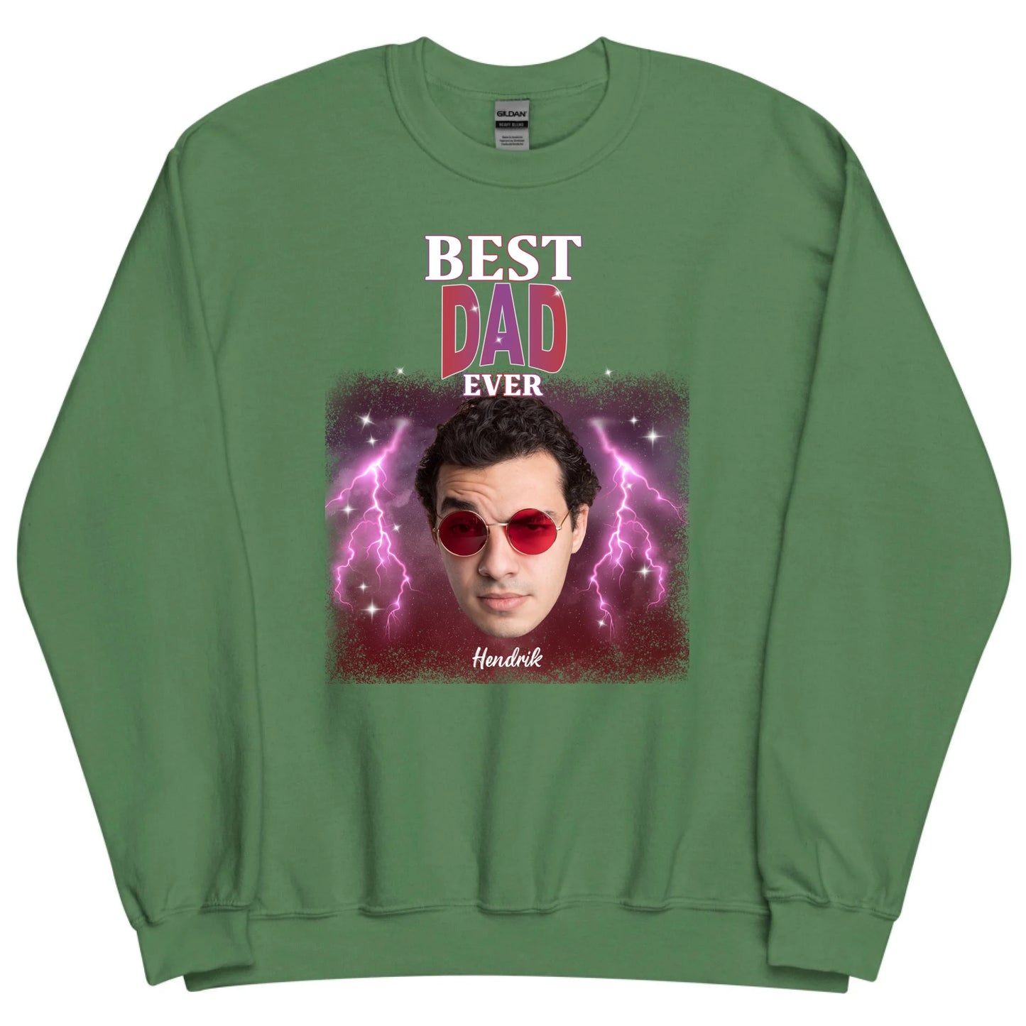 Gepersonaliseerde retro sweater - Best dad ever